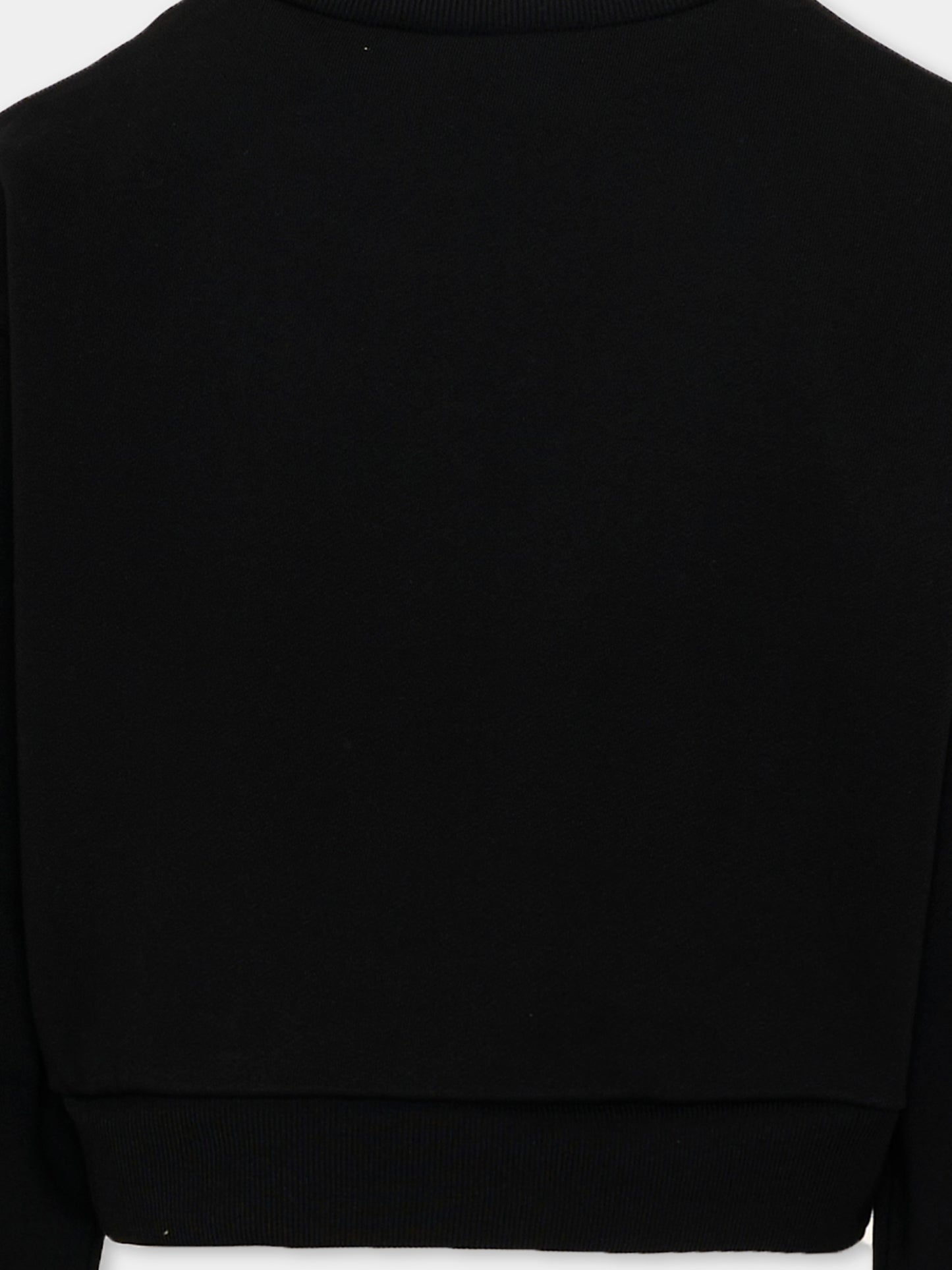 Felpa nera per bambina con logo,Marni Kids,M01193 M00V0 0M90E