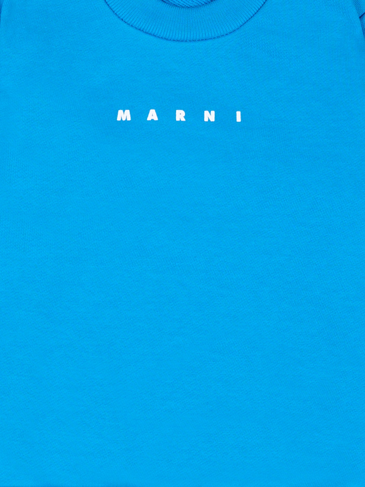 Felpa azzurra per neonato con logo,Marni Kids,M01531 M00V0 0M859