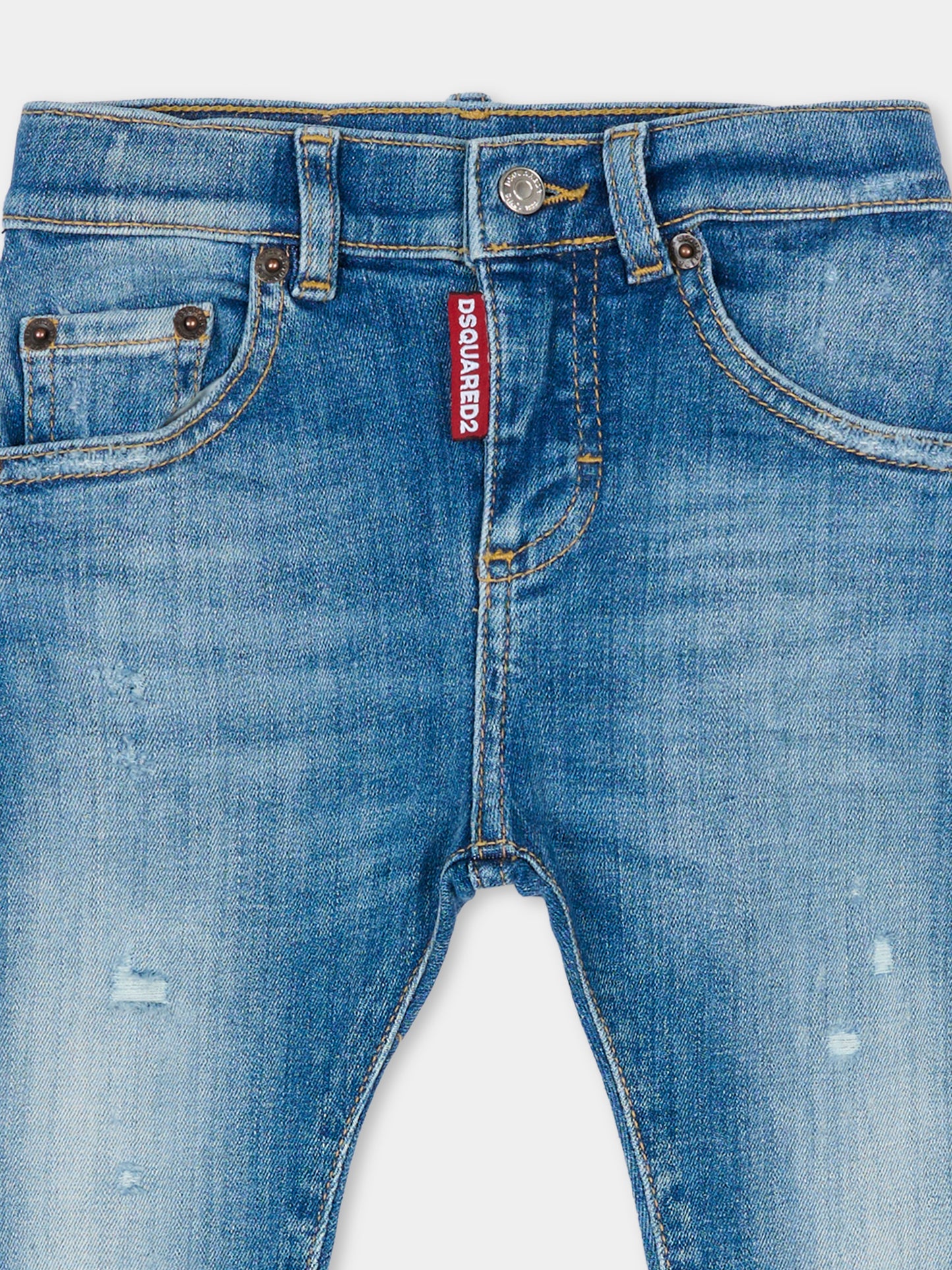 Jeans denim per neonato con logo,Dsquared2,DQ01TC D0AFN DQ01