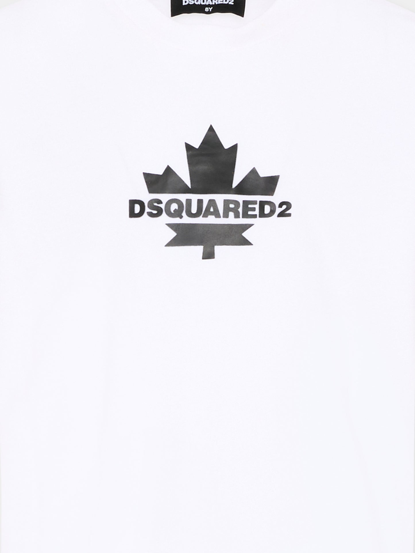 T-Shirt bianca per bambini con logo,Dsquared2,DQ2743 D0AC7 DQ100
