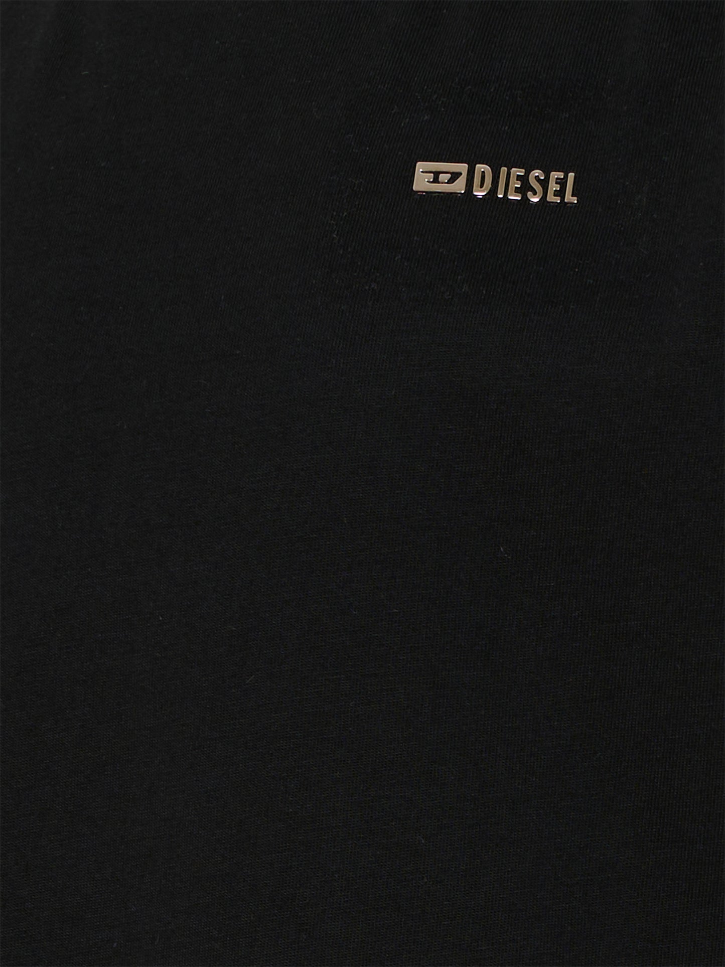 T-shirt nera per bambini con logo,Diesel,J02771 0CATM K900