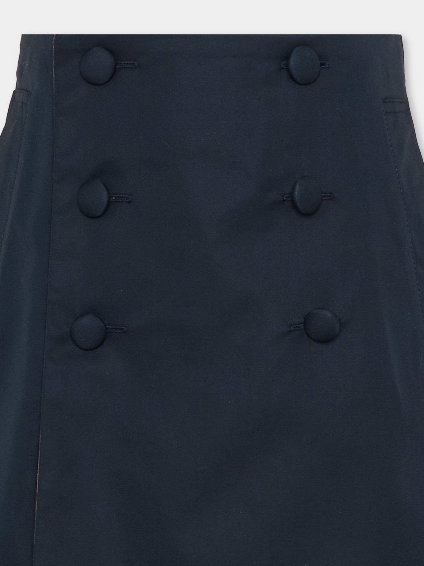 Gonna blu per bambina con bottoni,Burberry Kids,8117161 A1662