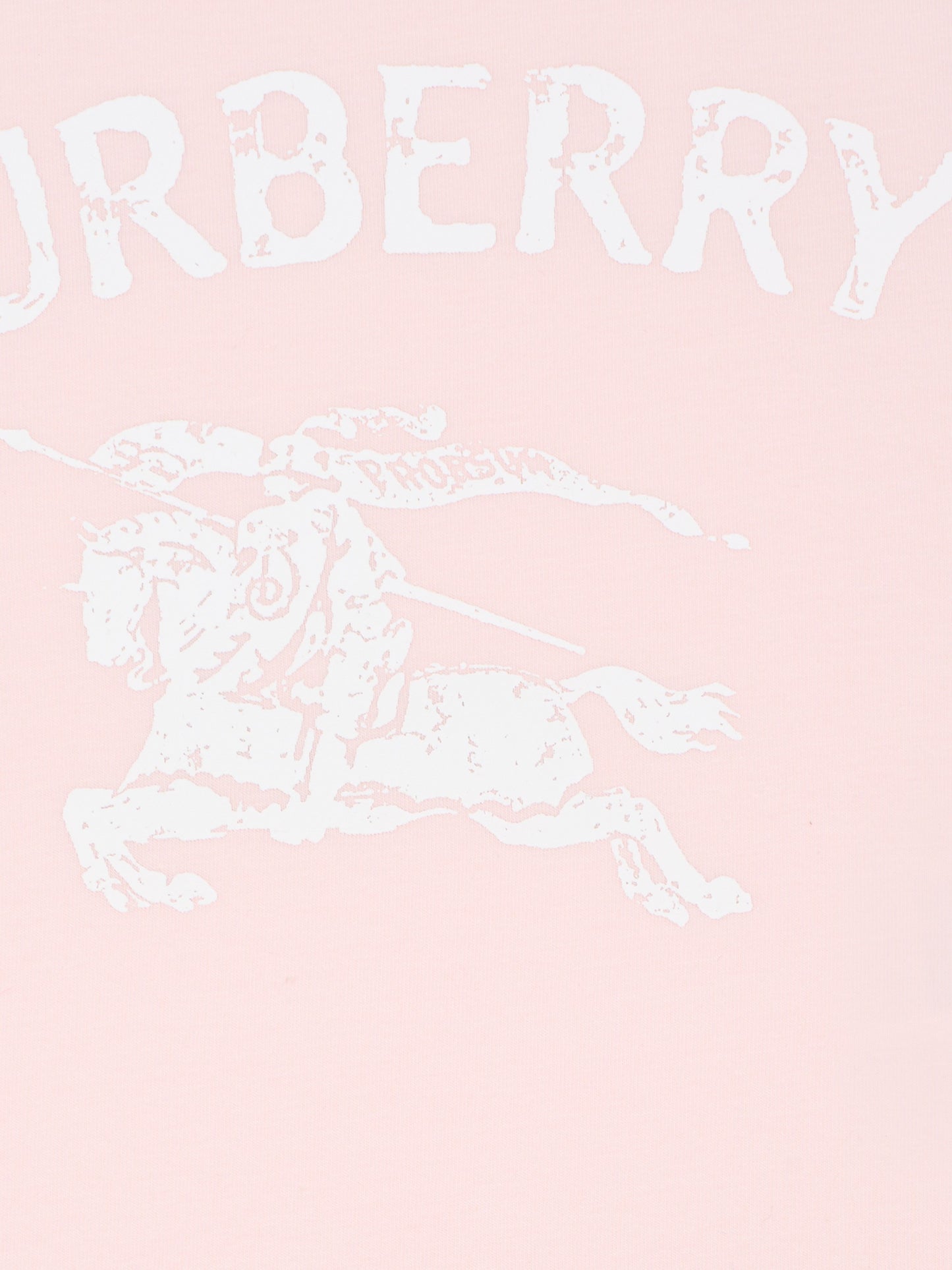 T-shirt rosa per neonata con cavaliere equestre,Burberry Kids,8121210 A1439