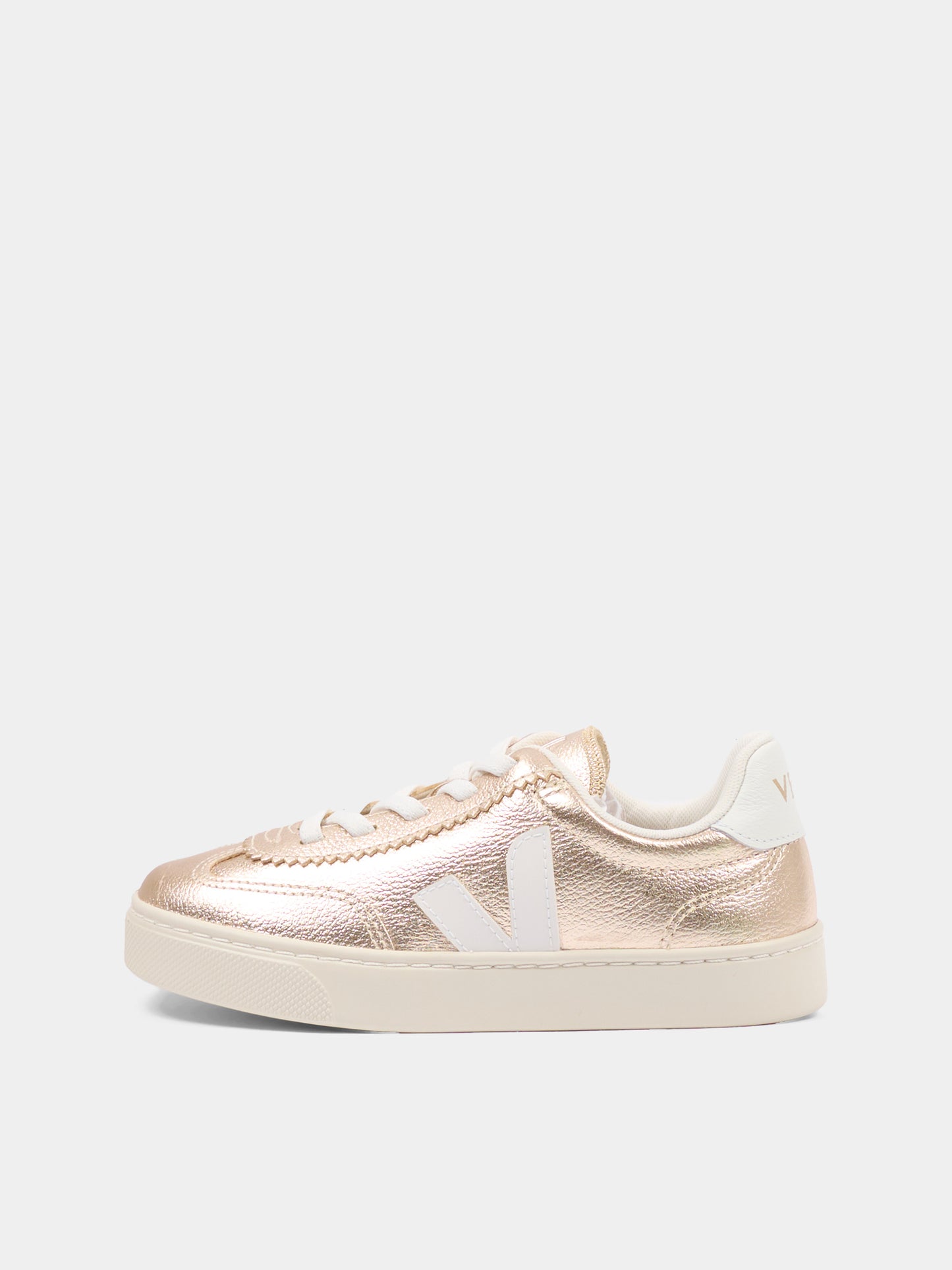Sneakers basse rosa per bambina con logo,Veja,SY2021516C