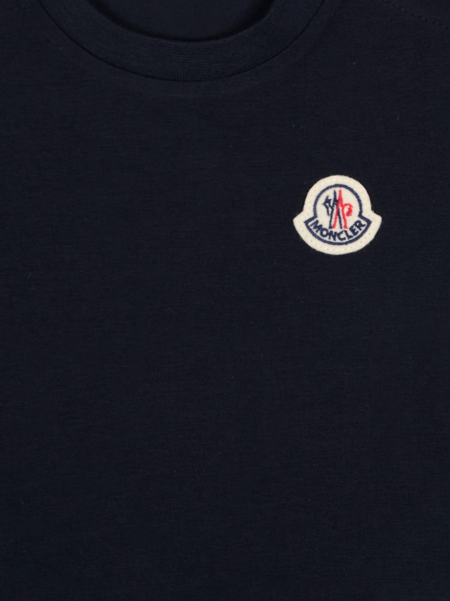 Vestito blu per neonata con logo,Moncler Kids,L1951 8I00004 89AUM 778