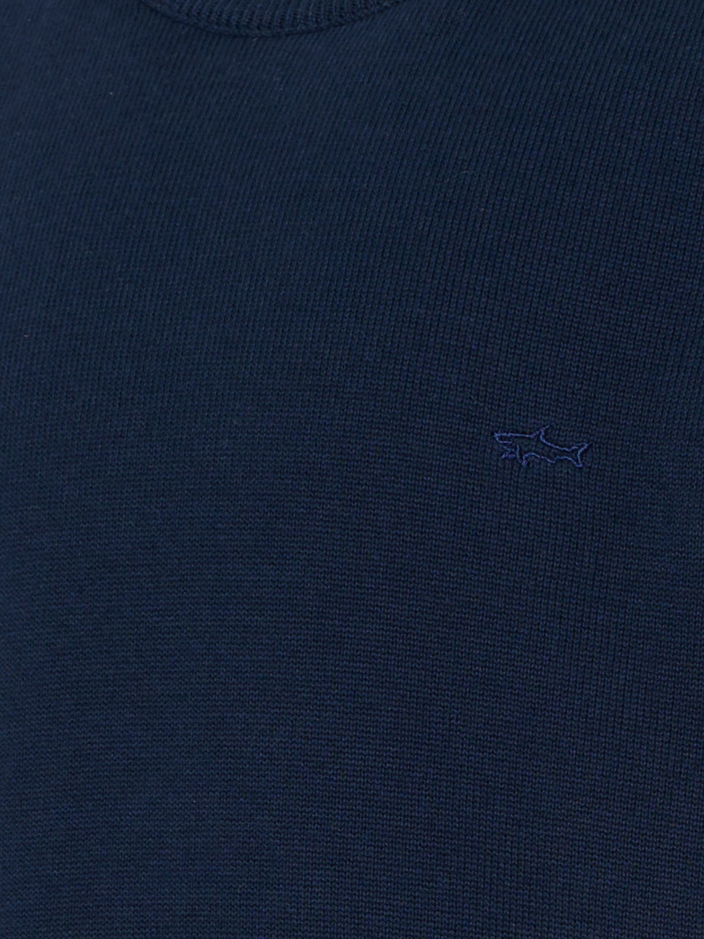 Maglione blu per bambino con ricamo,Paul & Shark Junior,WUW004 LHE85 42370