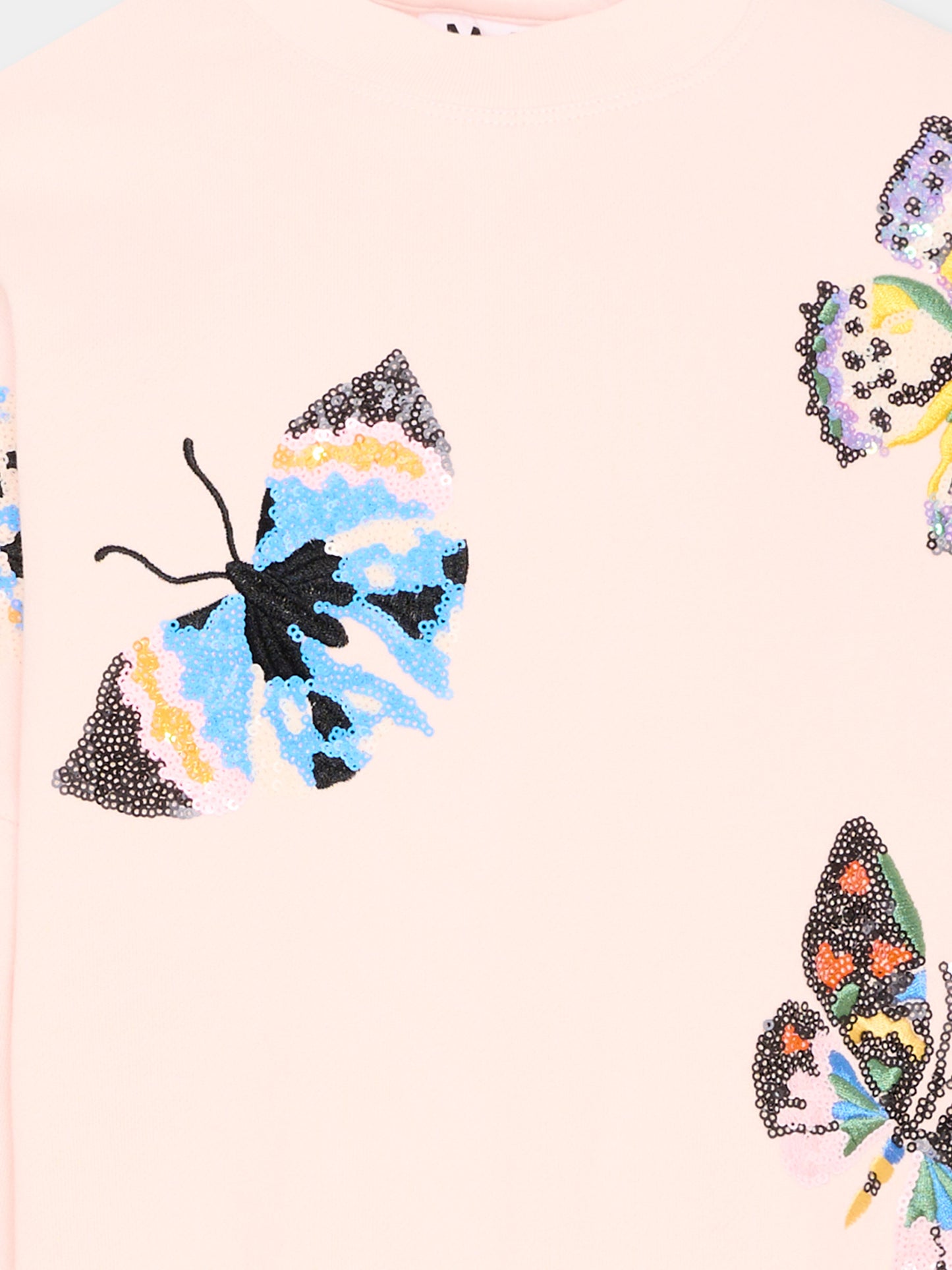 Felpa rosa Marika con farfalle,Molo,2S26J207 5647