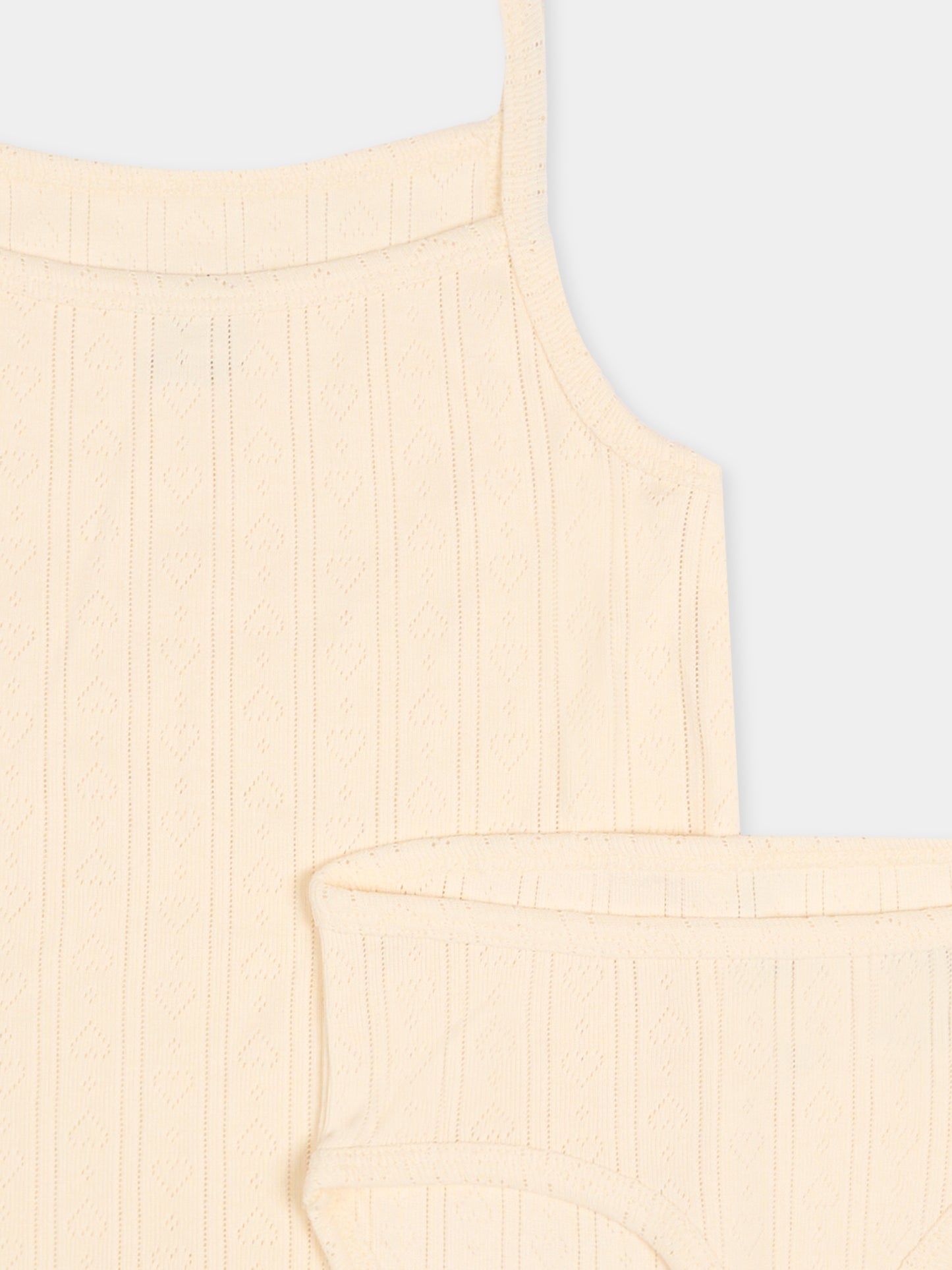 Set canottiere Janice avorio per bambina con cuori,Molo,2S26Q701 2444