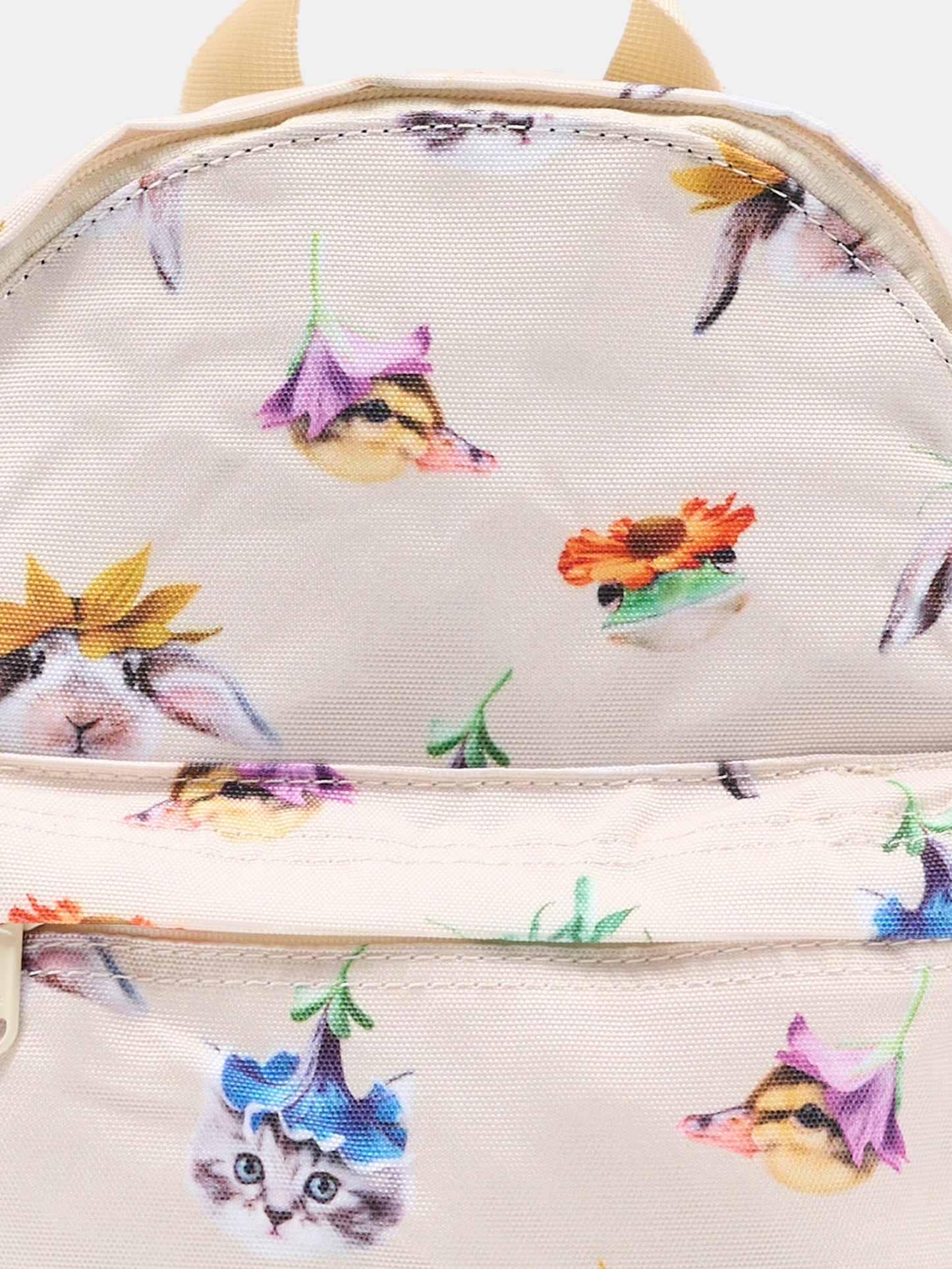 Zaino beige per bambina con animali,Molo,7S26V201 9539