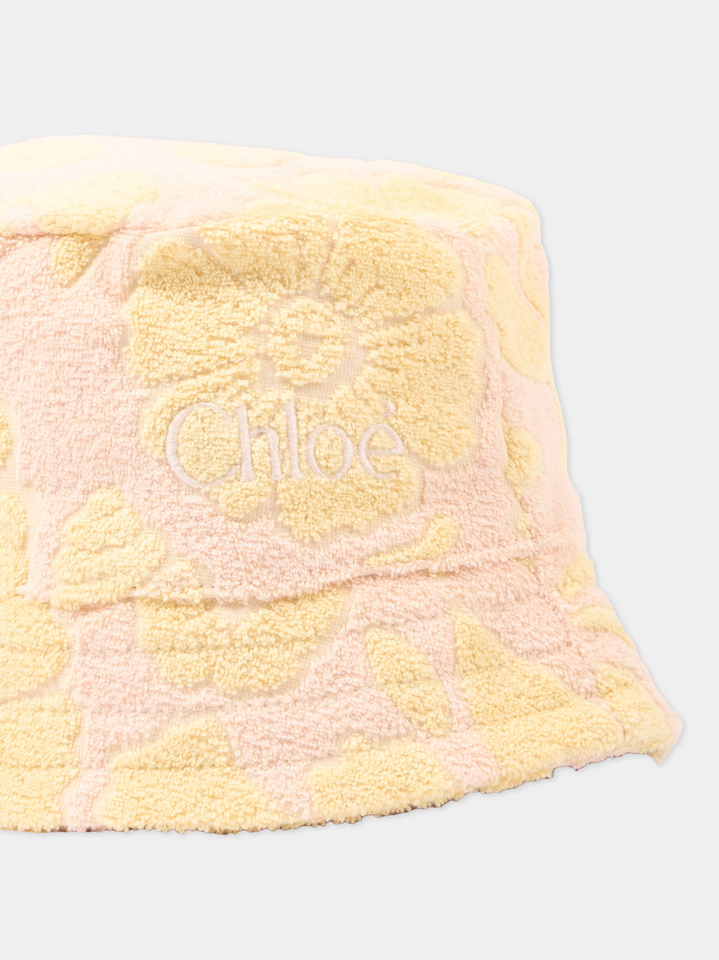 Cloche rosa per bambina con fiori,Chloé Kids,C20870 S05