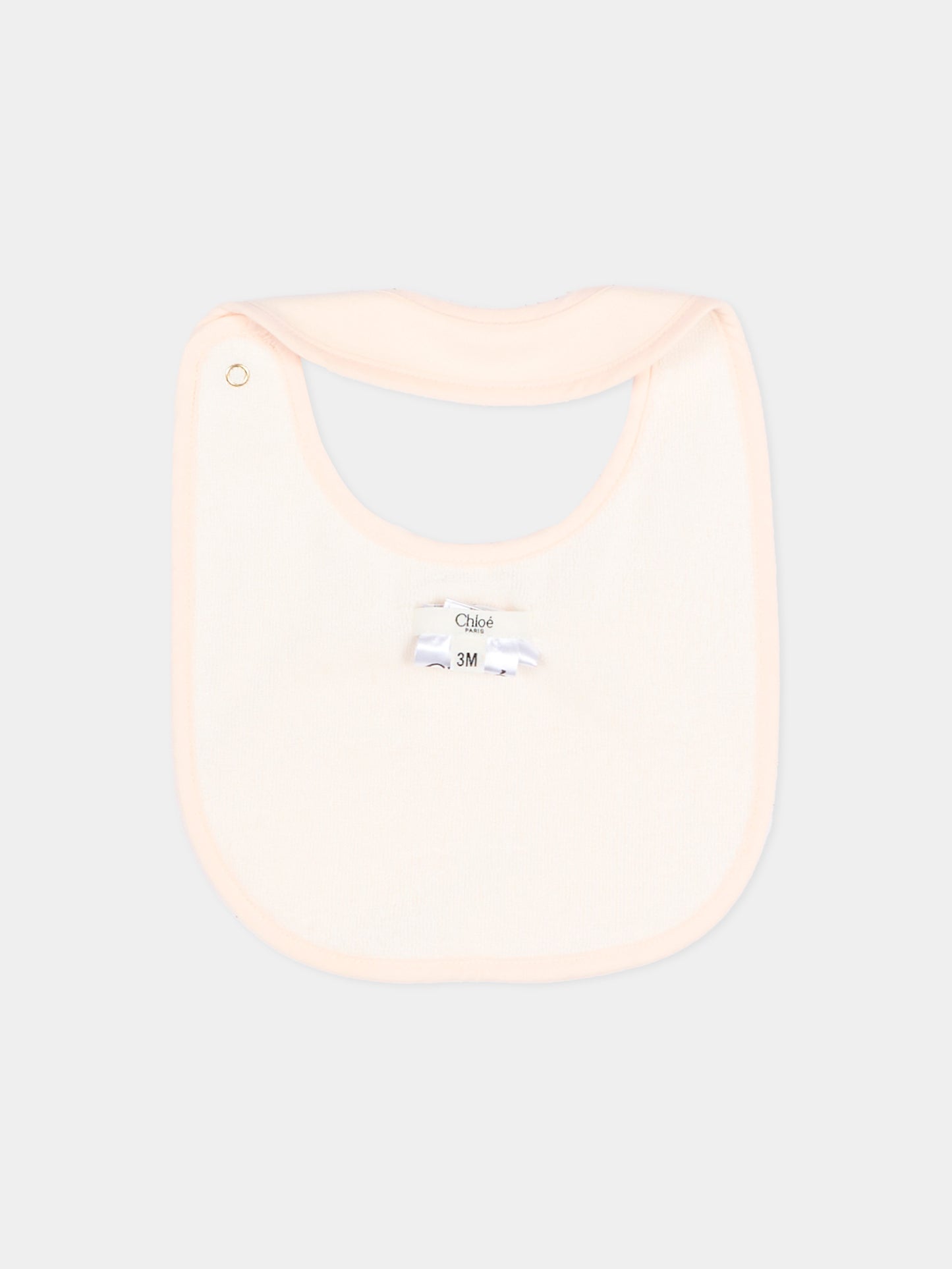 Set tutina rosa per neonata con logo,Chloé Kids,C20926 440