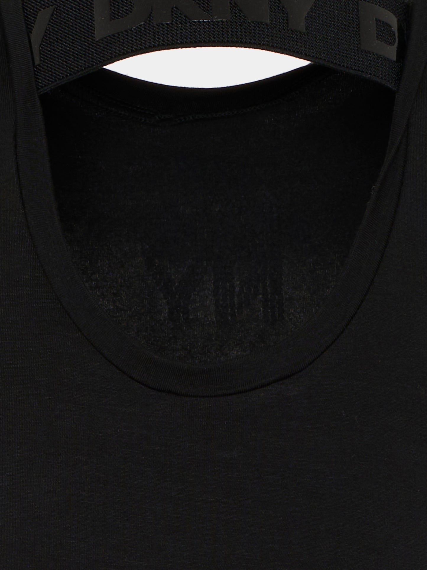 Vestito nero per bambina con logo,Dkny,D62697 09B