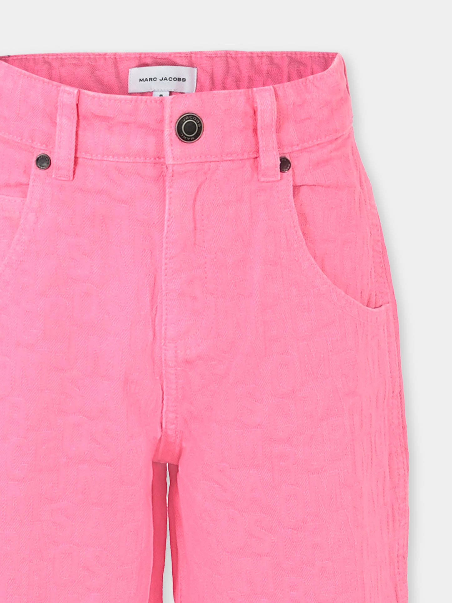 Pantaloni rosa per bambina con logo,Marc Jacobs,W60309 490