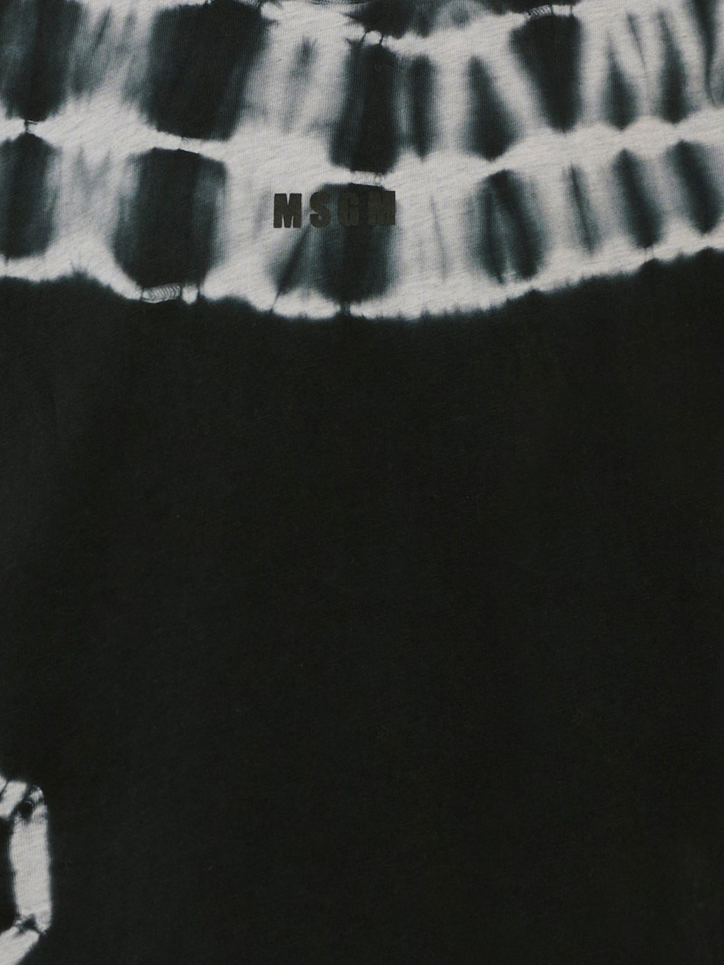 T-shirt nera per bambino con stampa tie dye,Msgm Kids,S5MSJBTH183 107
