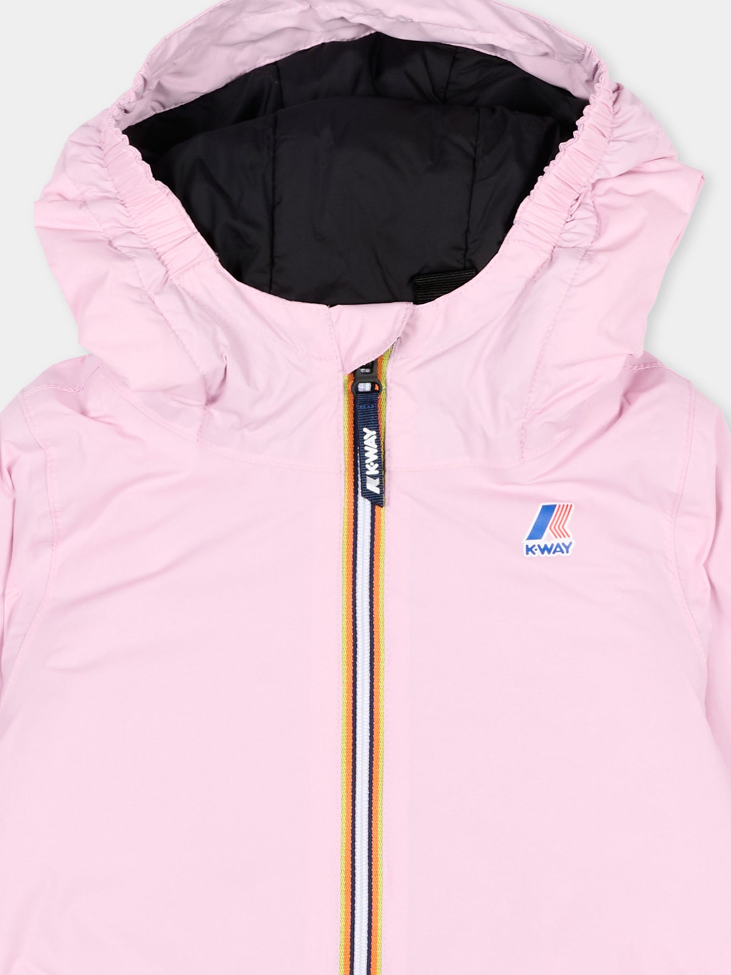 Giacca a vento rosa Le Vrai 4.0 Claudine Warm per neonata,K-way,K5141RW V18