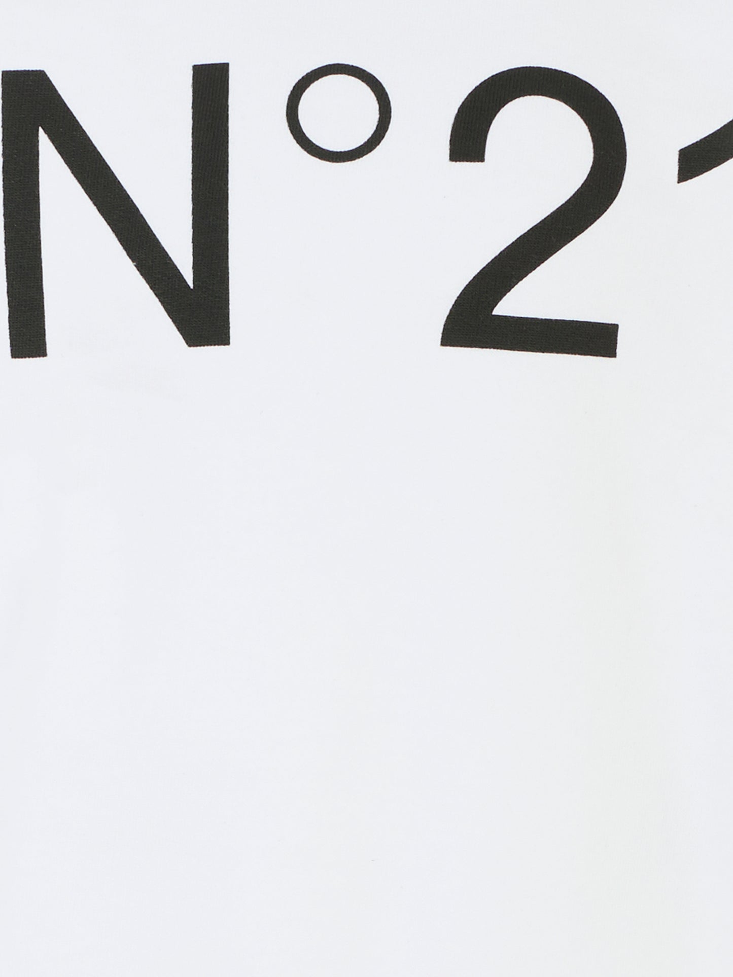 Felpa bianca per bambina con logo,N°21 Kids,N21A23 N0154 0N100