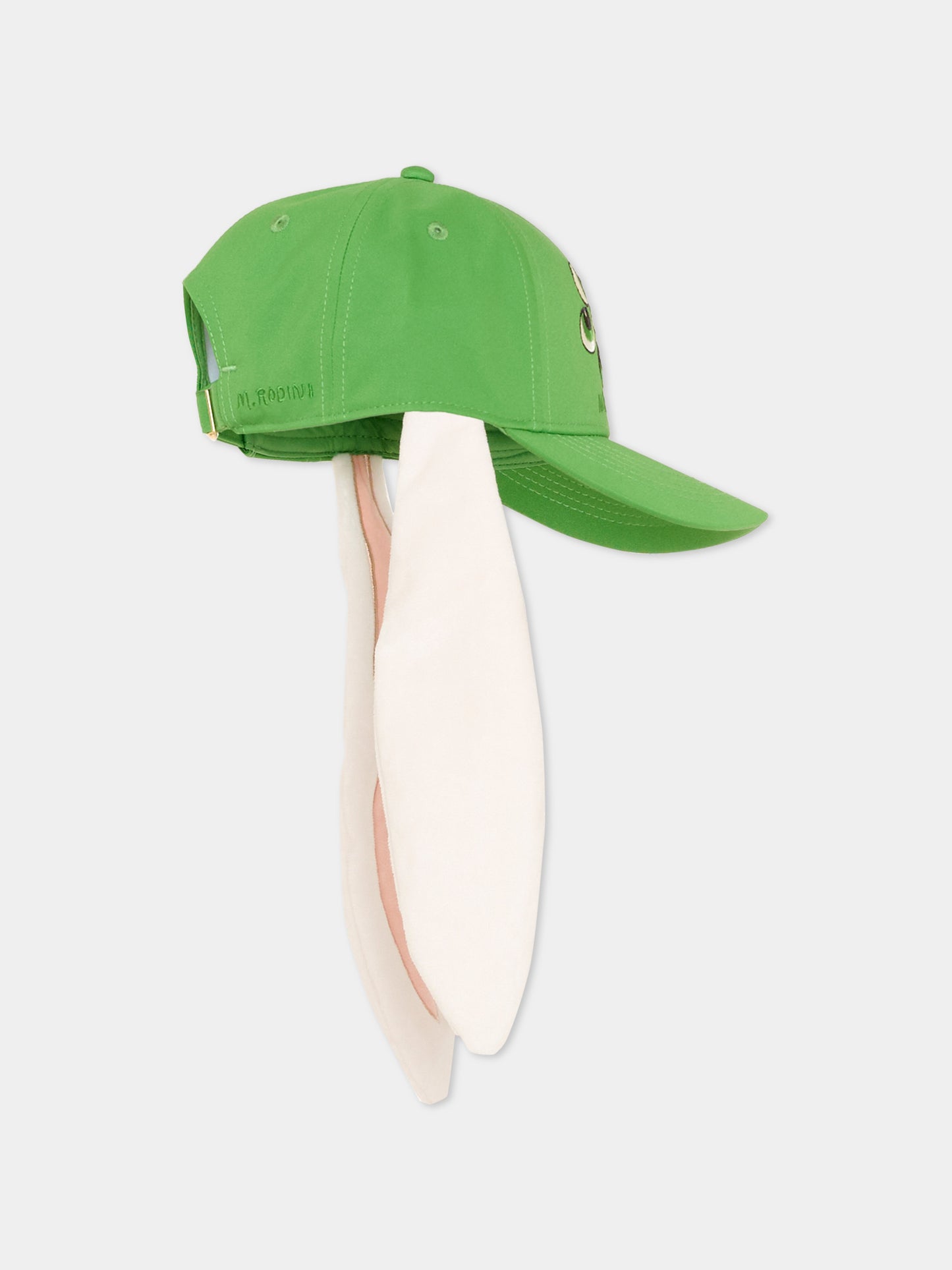 Cappello verde per bambini con orecchie