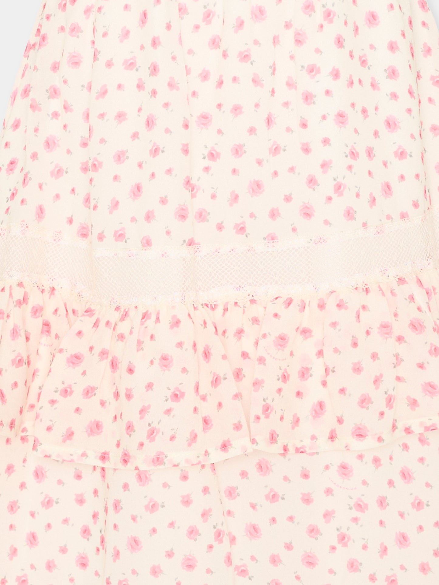 Gonna rosa per bambina floreale,Philosophy,I1G706 - 7602 - 0294