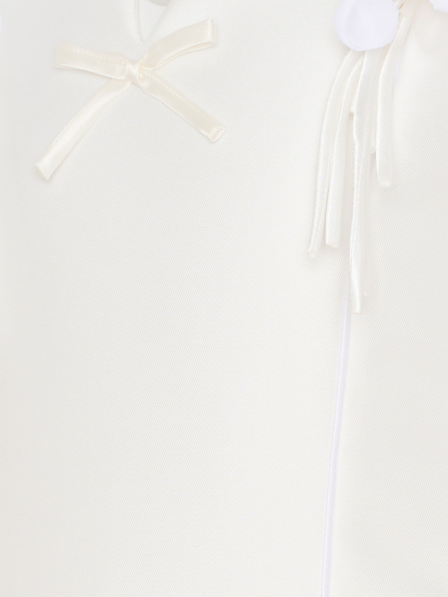 Vestito avorio per bambina con fiori,Monnalisa,71G902 - 7302 - 0001