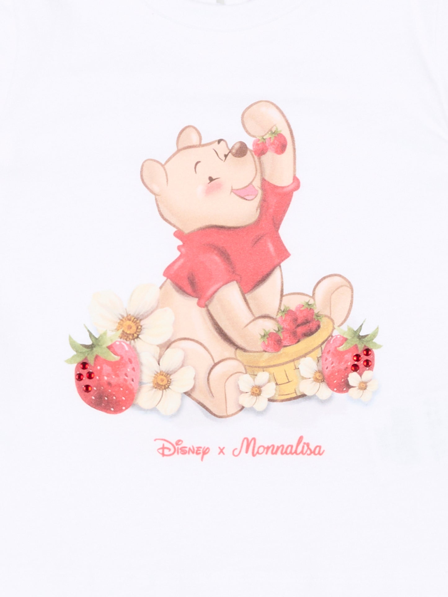 T-shirt bianca per neonata con Winnie Pooh,Monnalisa,39G610 - 7002 - 0099