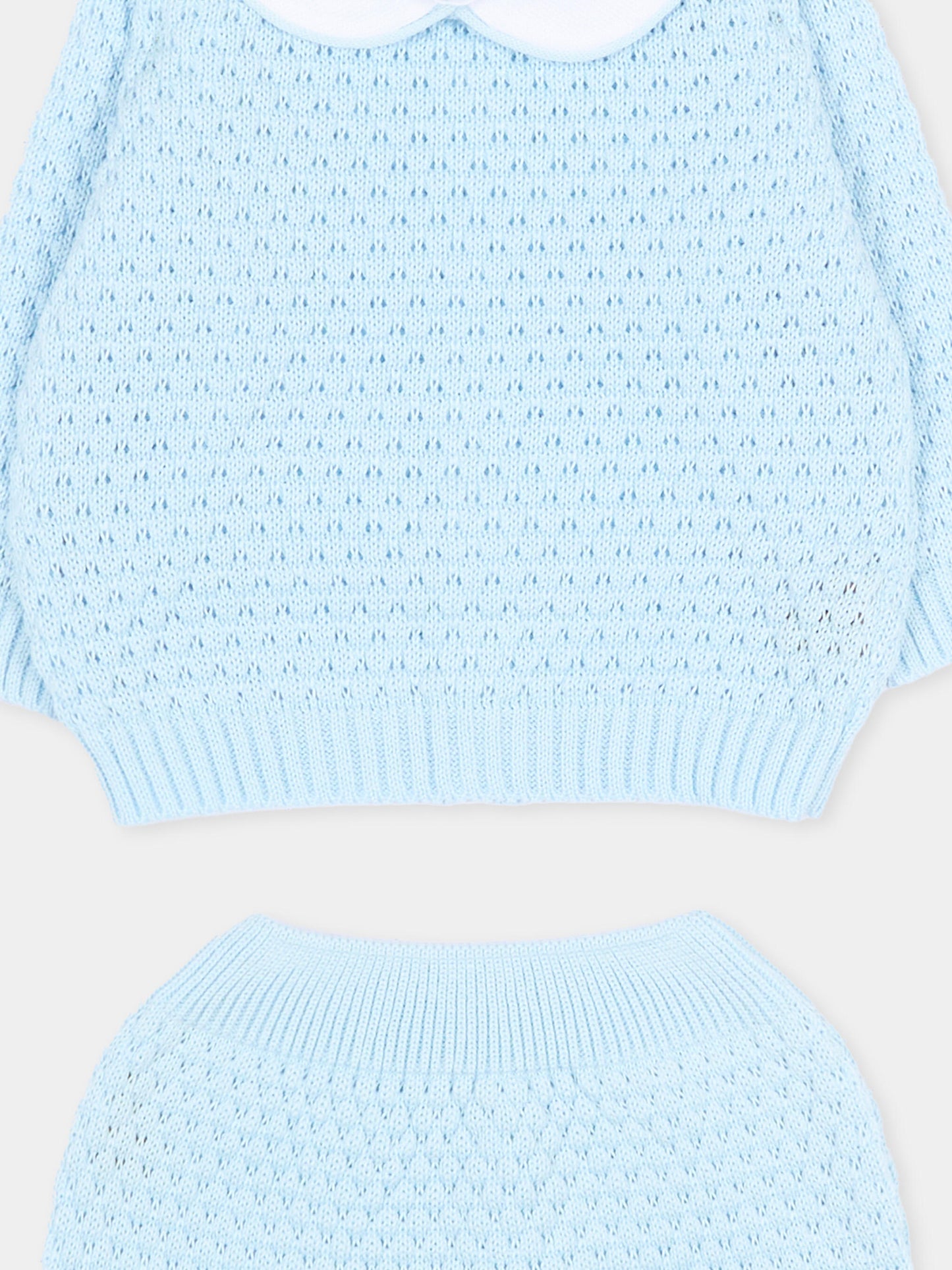 Completo nascita celeste per neonato traforato,Little Bear,3115 CIELO