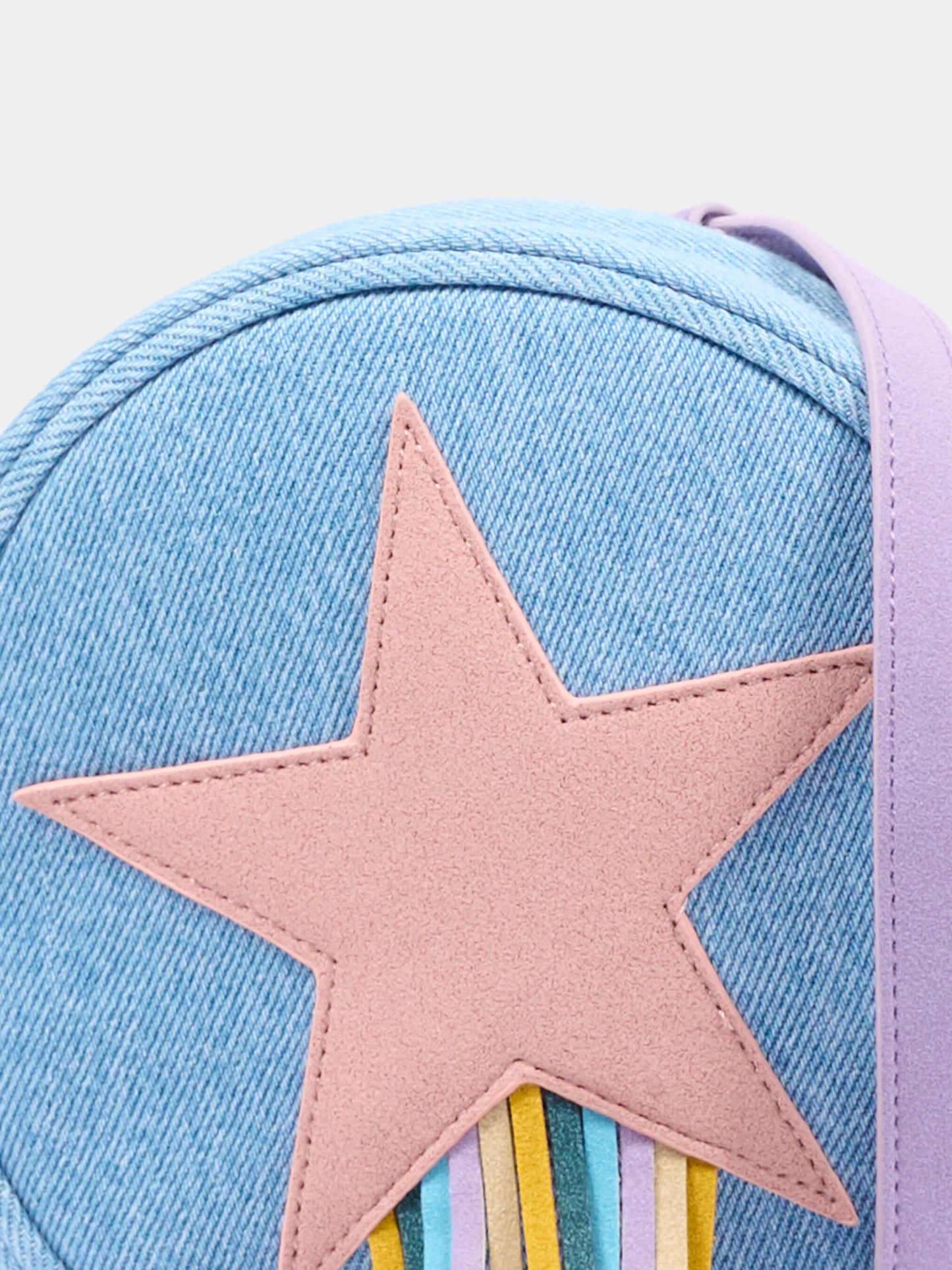 Borsa blu per bambina con stella,Stella Mccartney Kids,TY0A58-Z3618 665