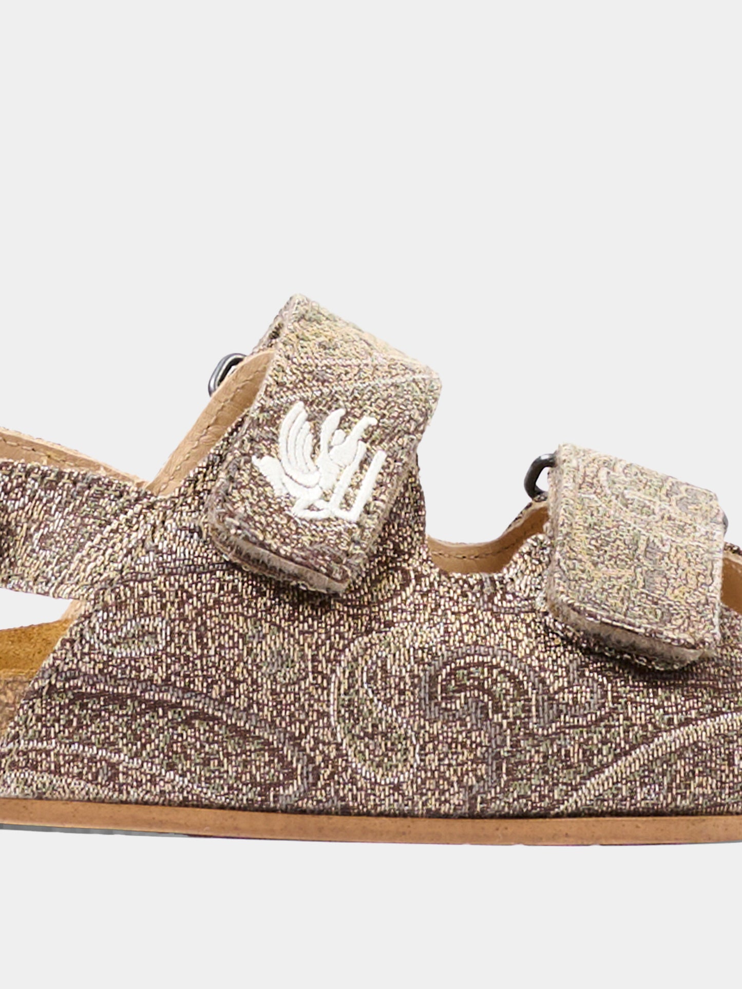 Sandali marroni per bambini con motivo paisley,Etro,GY0P46-U0264 311