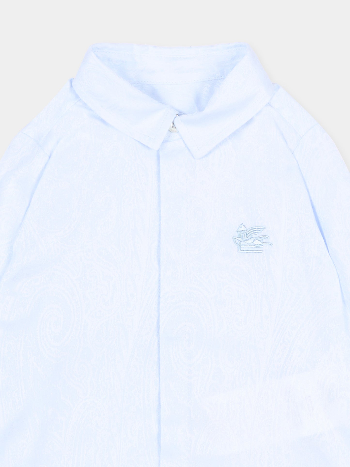 Camicia celeste per neonato paisley,Etro,GW5500-P0472 600