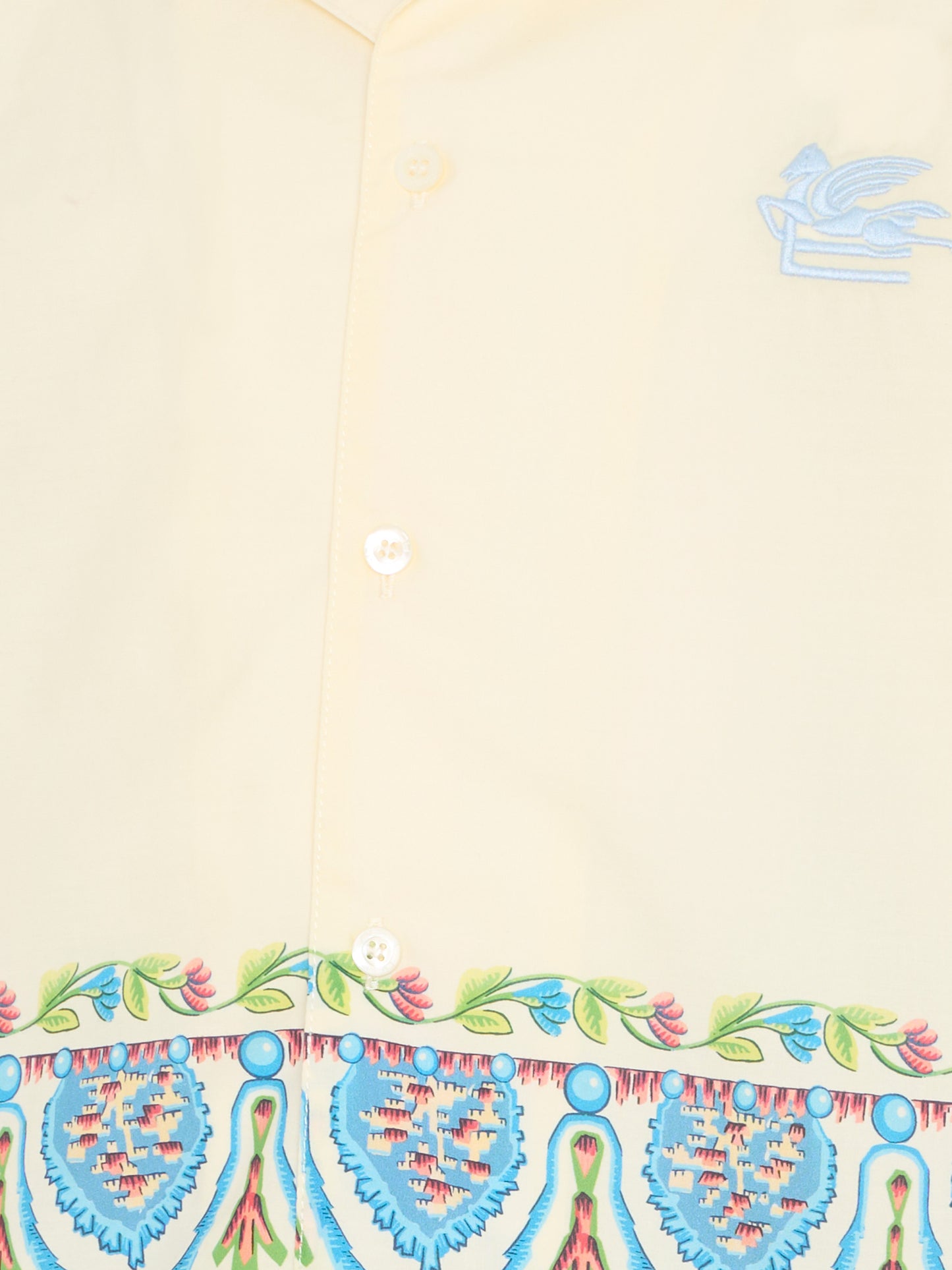 Camicia gialla per bambino con stampa floreale,Etro,GY5P71-P0601 106MC