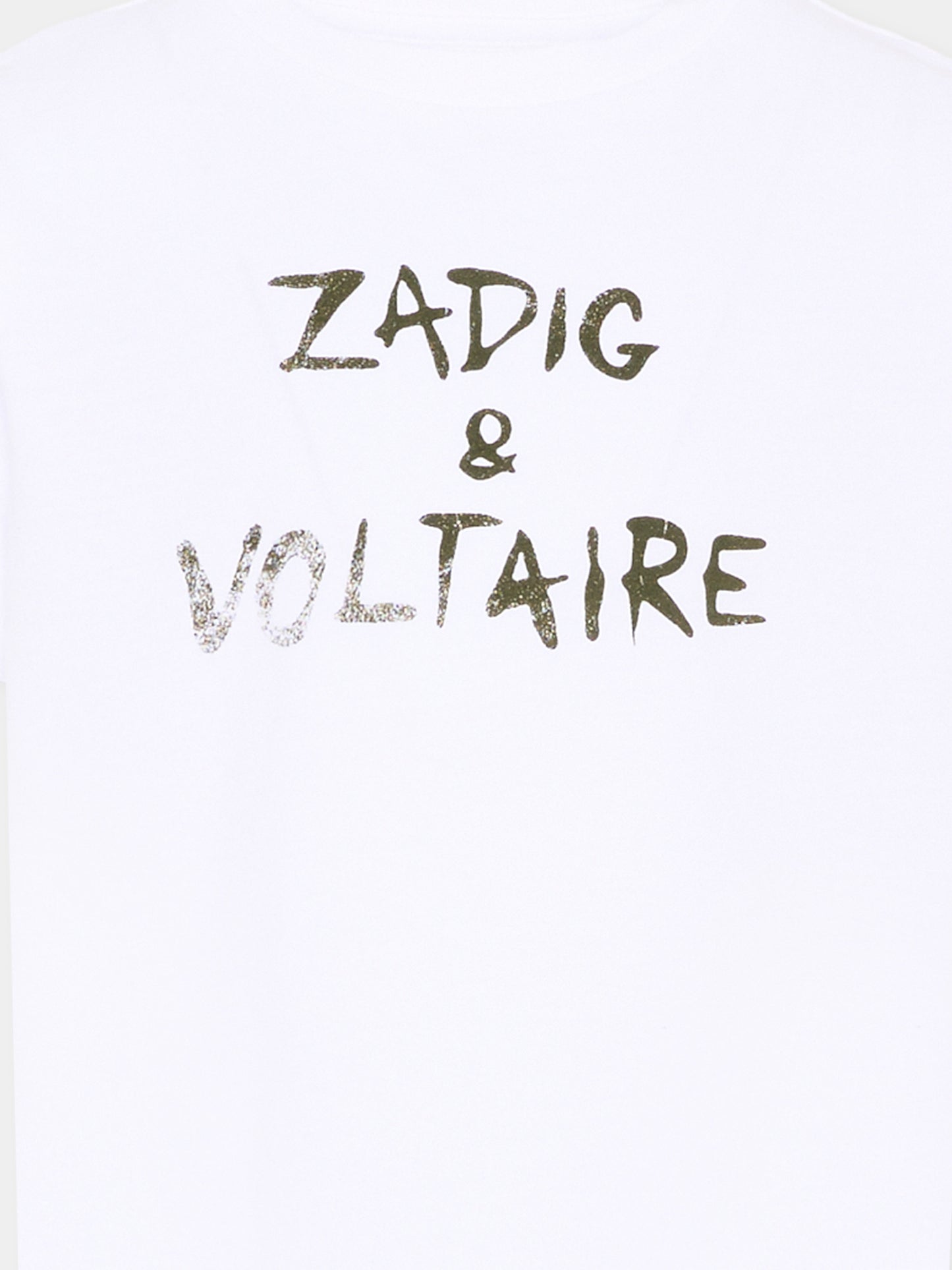 T-Shirt bianca per bambini con logo,Zadig & Voltaire Kids,X60628 10P