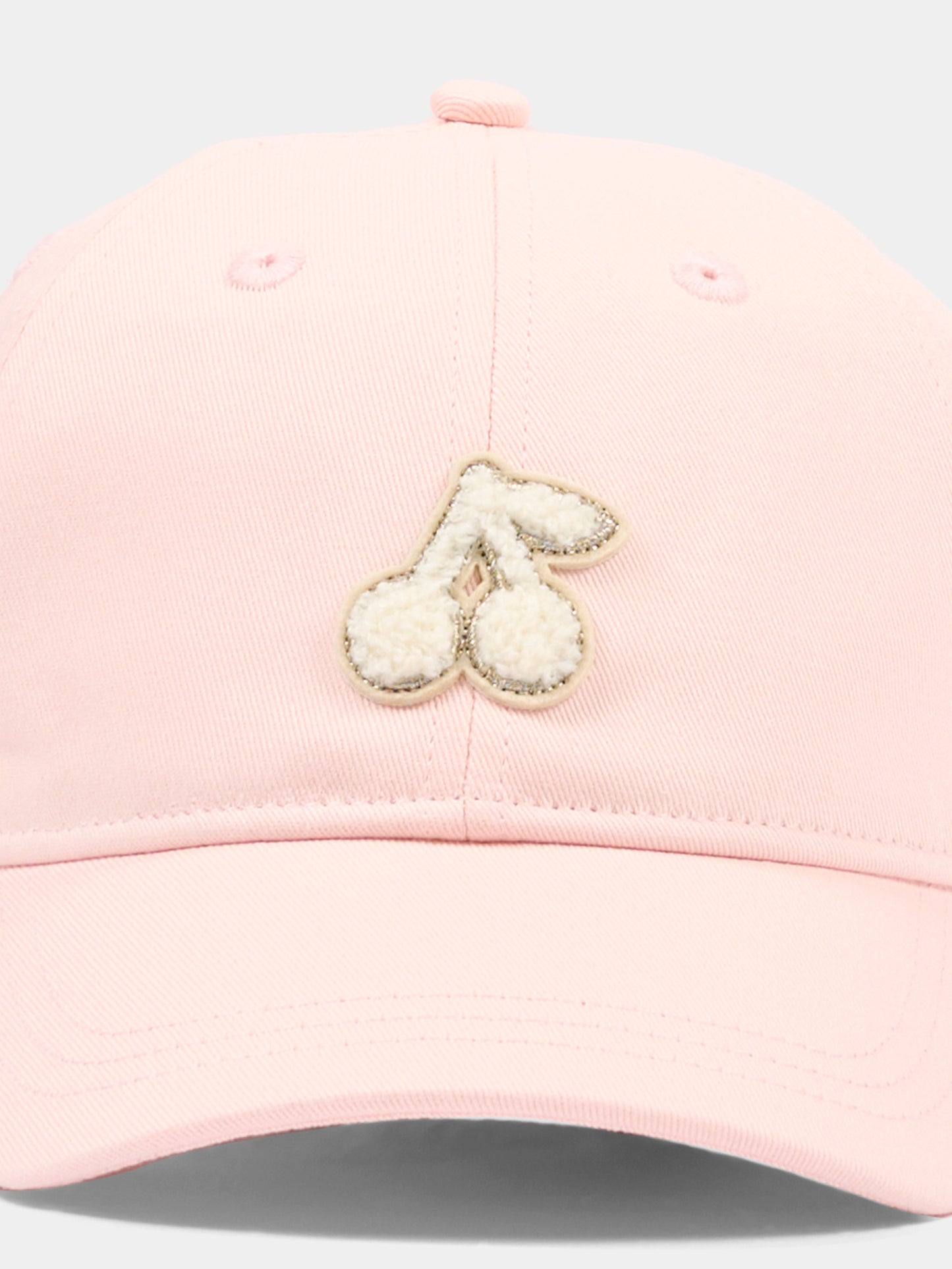 Cappello con visiera rosa con ciliegie per bambina,Bonpoint,S06GACW00003 025