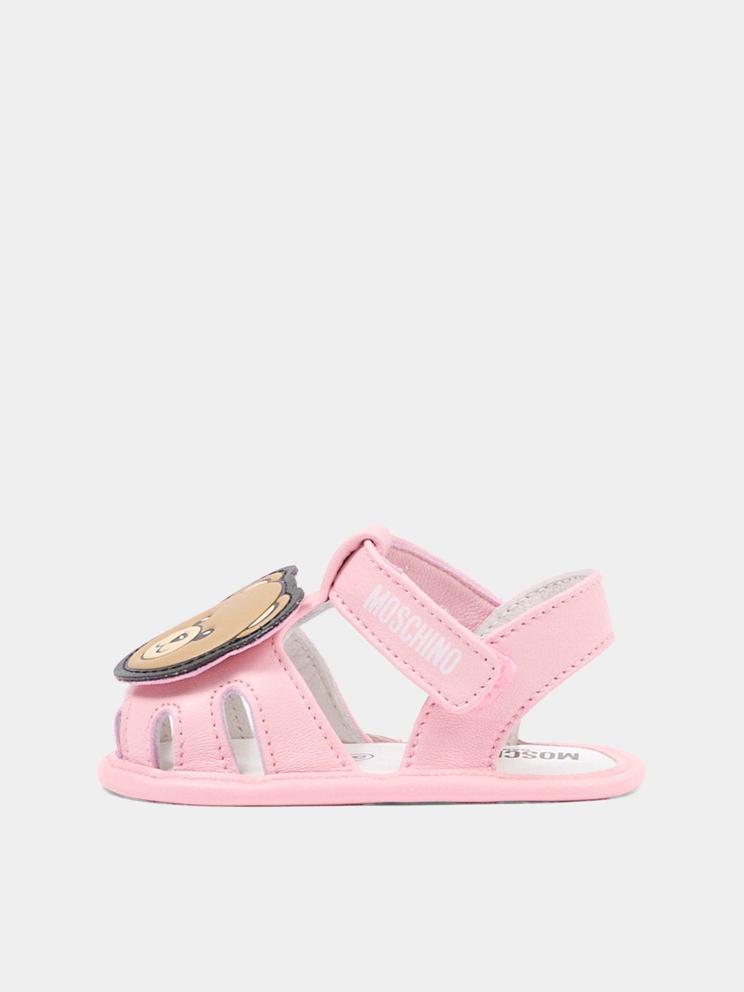 Sandalo rosa per neonata con Teddy Bear,Moschino Kids,82881 - VAR2