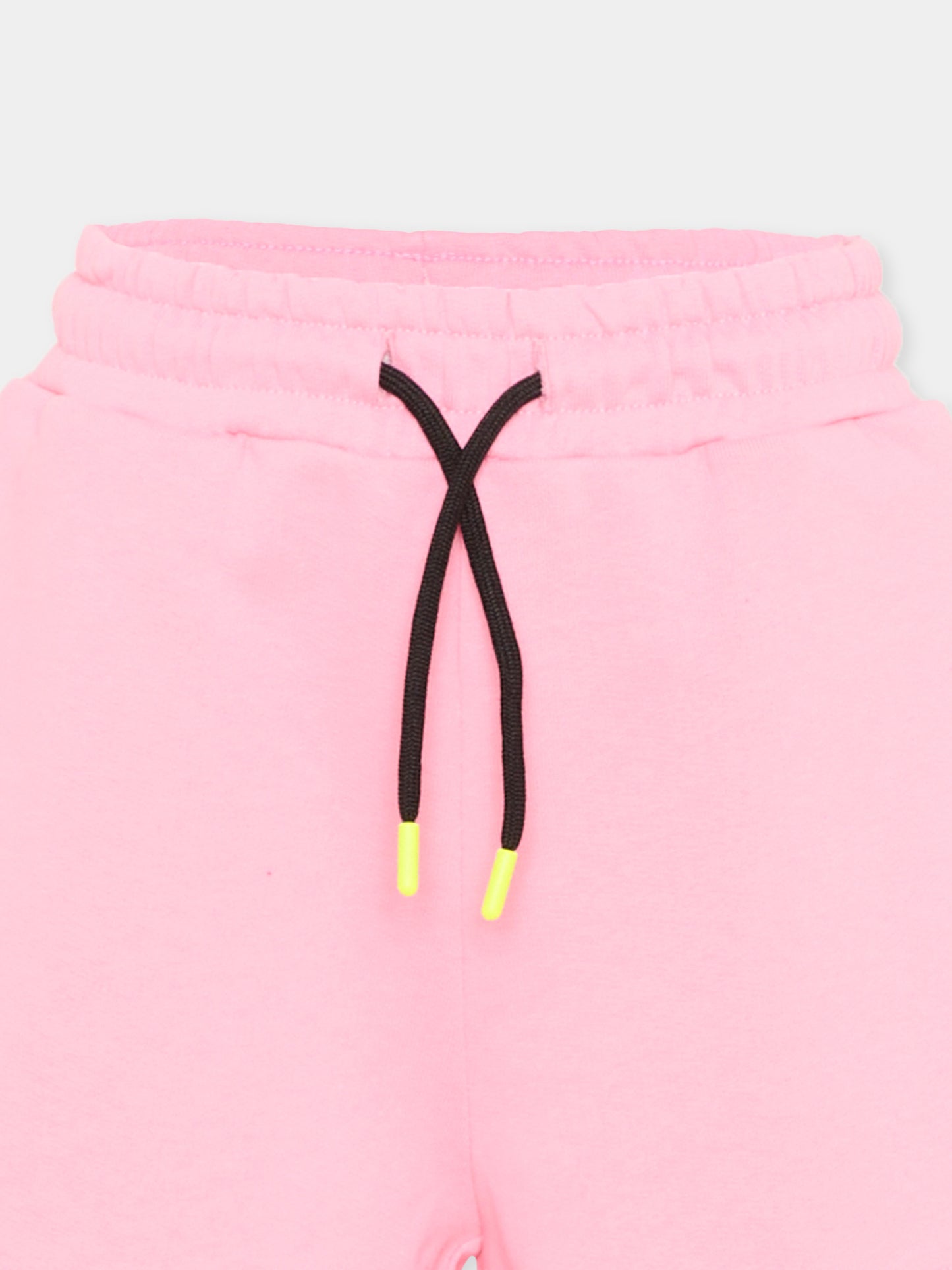 Shorts sportivi rosa per bambina logo,Barrow,S6BKJGSH013 BW311