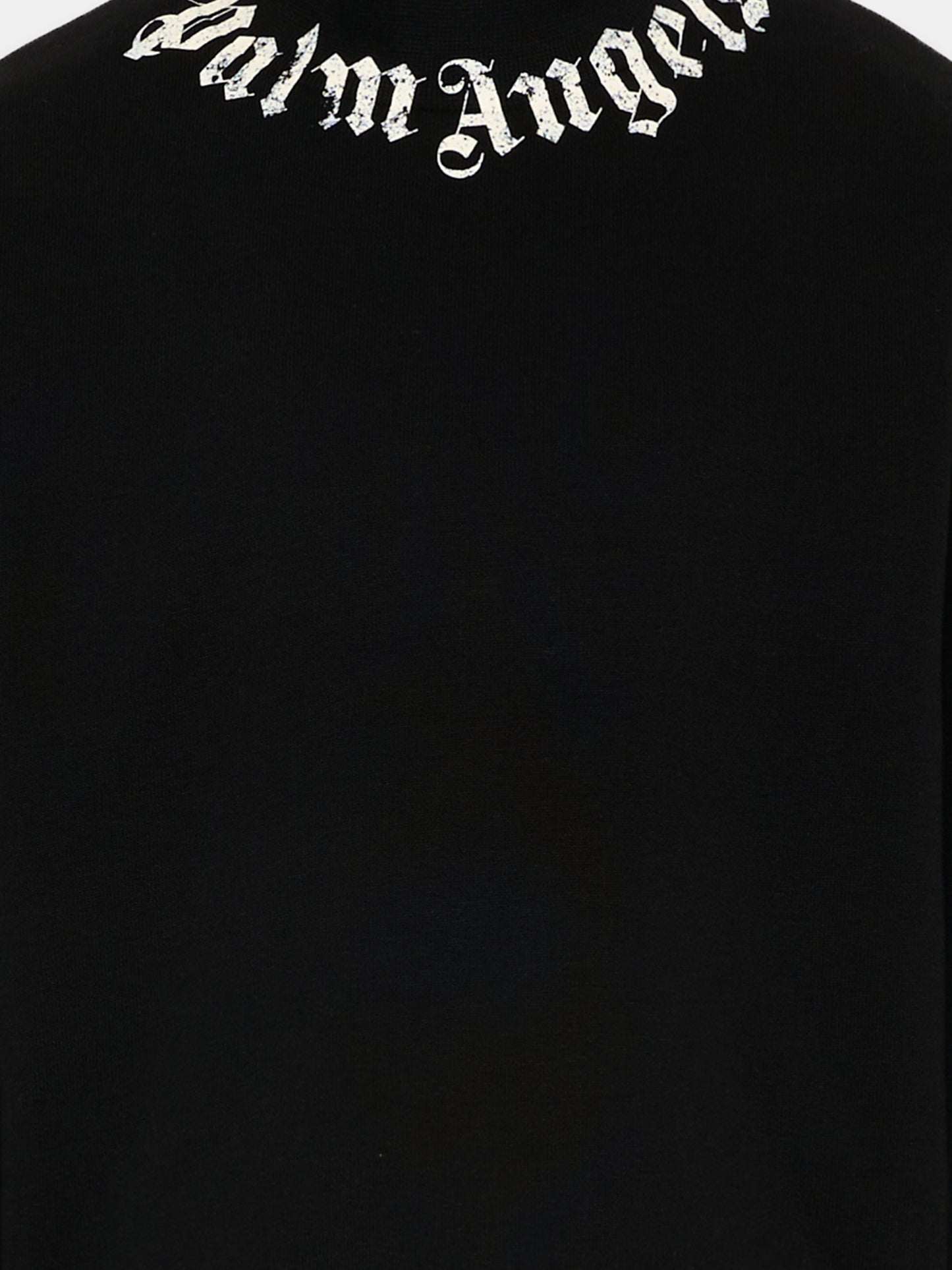 Felpa nera per bambini con logo,Palm Angels,PBBA012S26FLE004 110