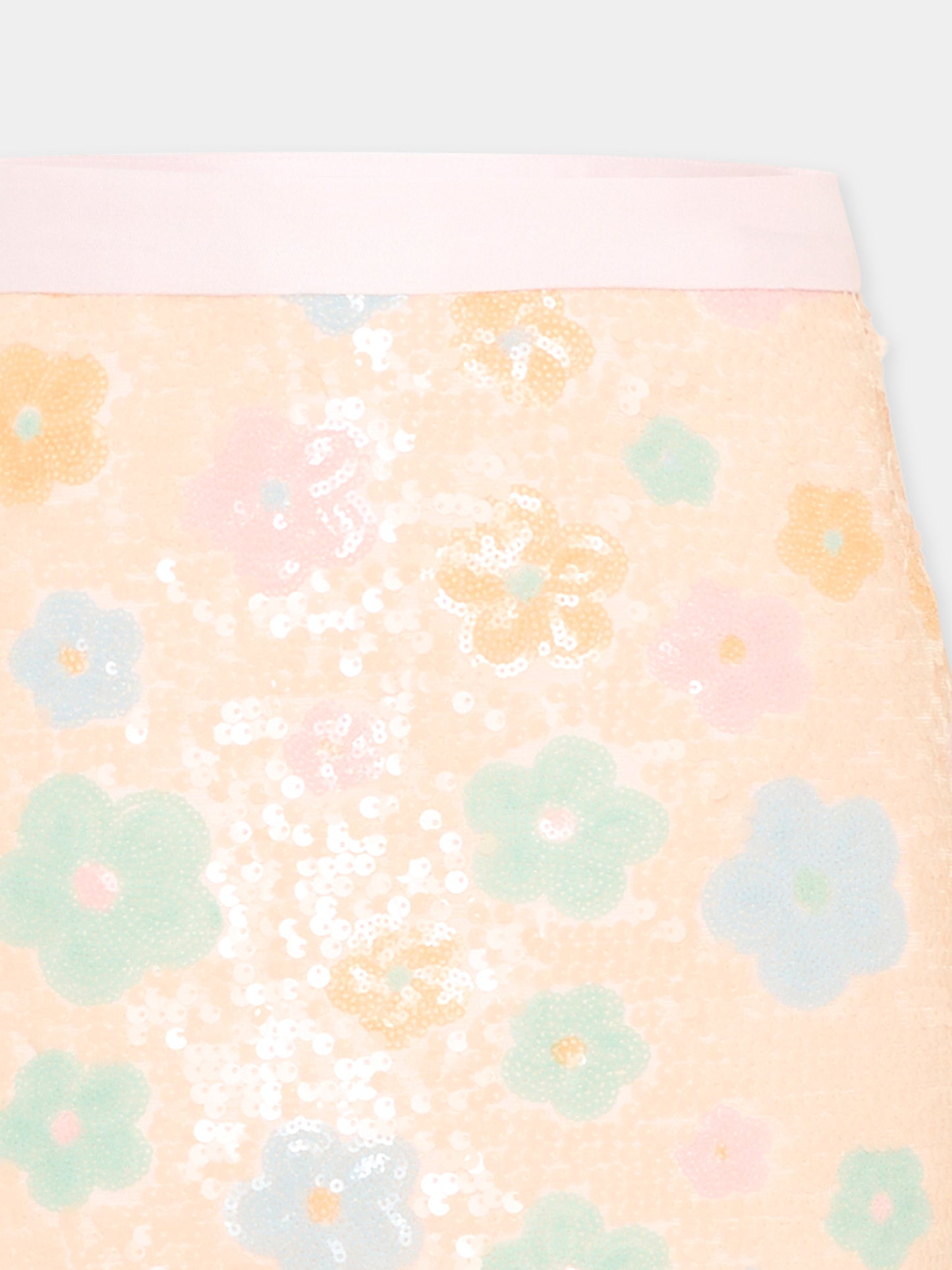 Gonna rosa per bambina con paillettes,Simonetta,SY7A21-U0277 500MC