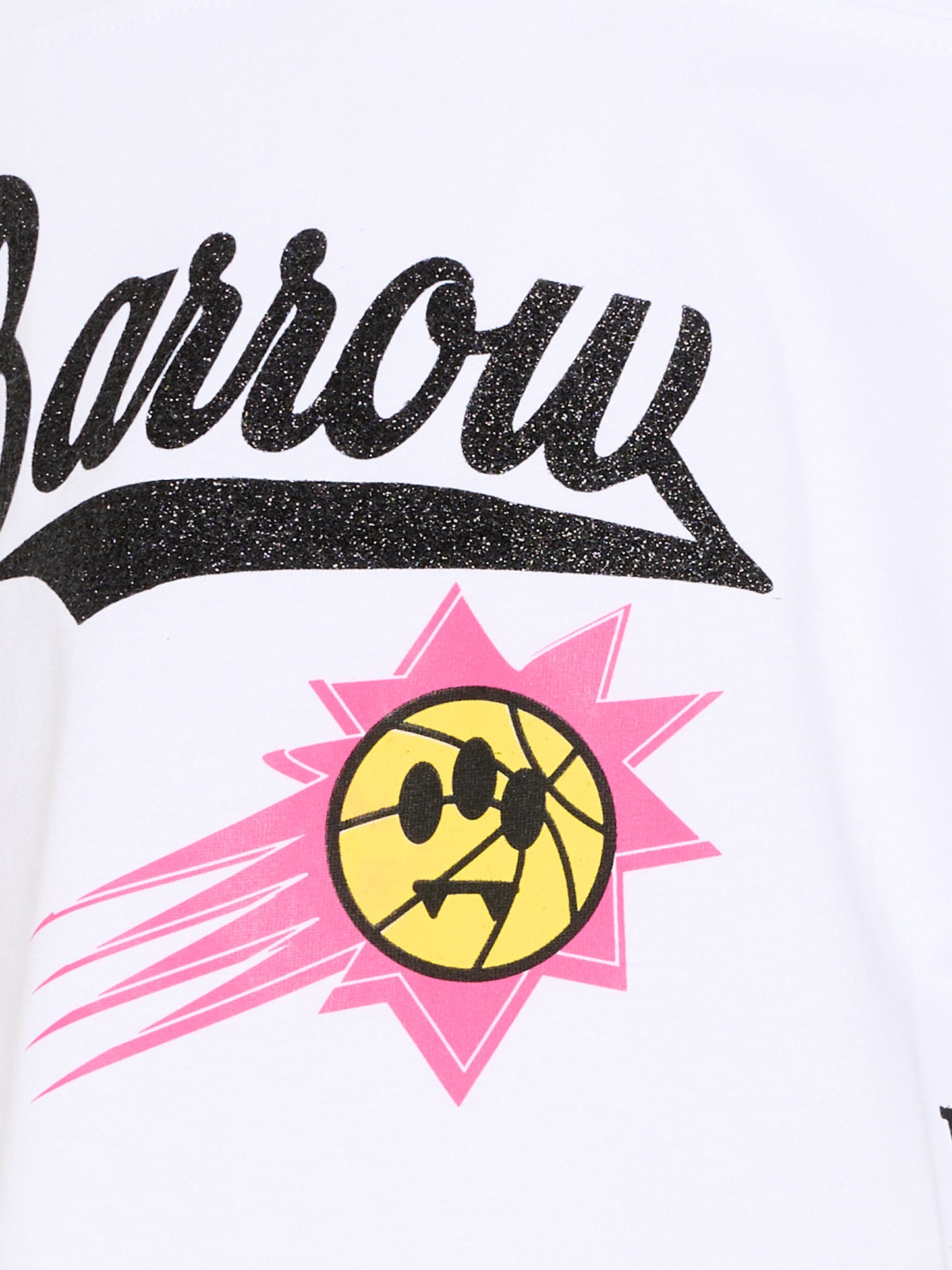 T-Shirt bianca per bambina con stampa logo,Barrow,S6BKJGTH138 002