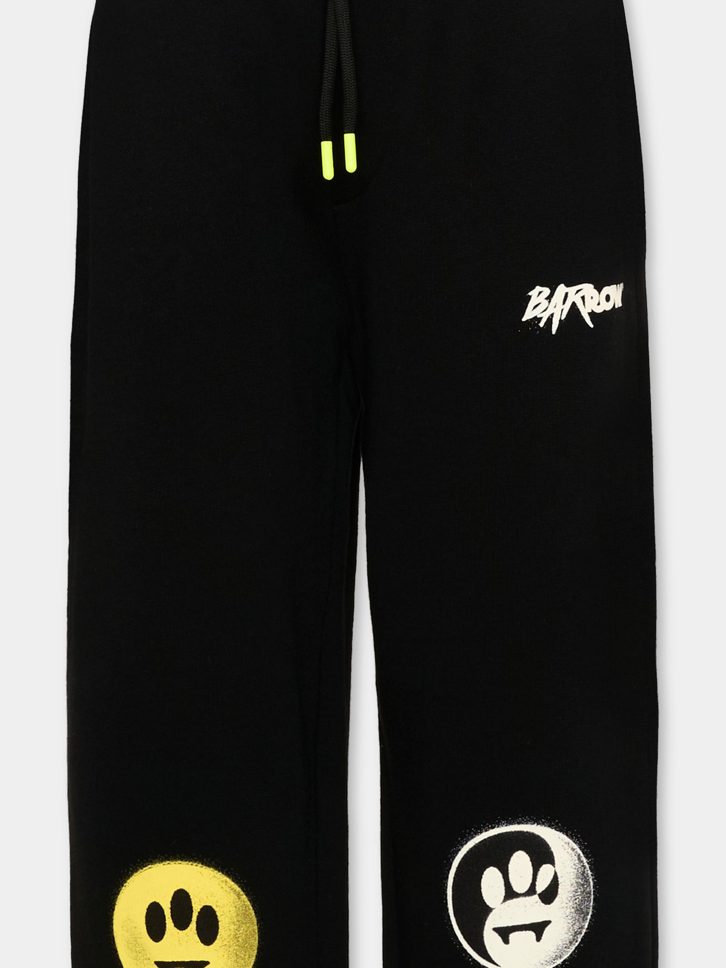 Pantalone sportivo nero per bambino con smile,Barrow,S6BKJUFP089 110
