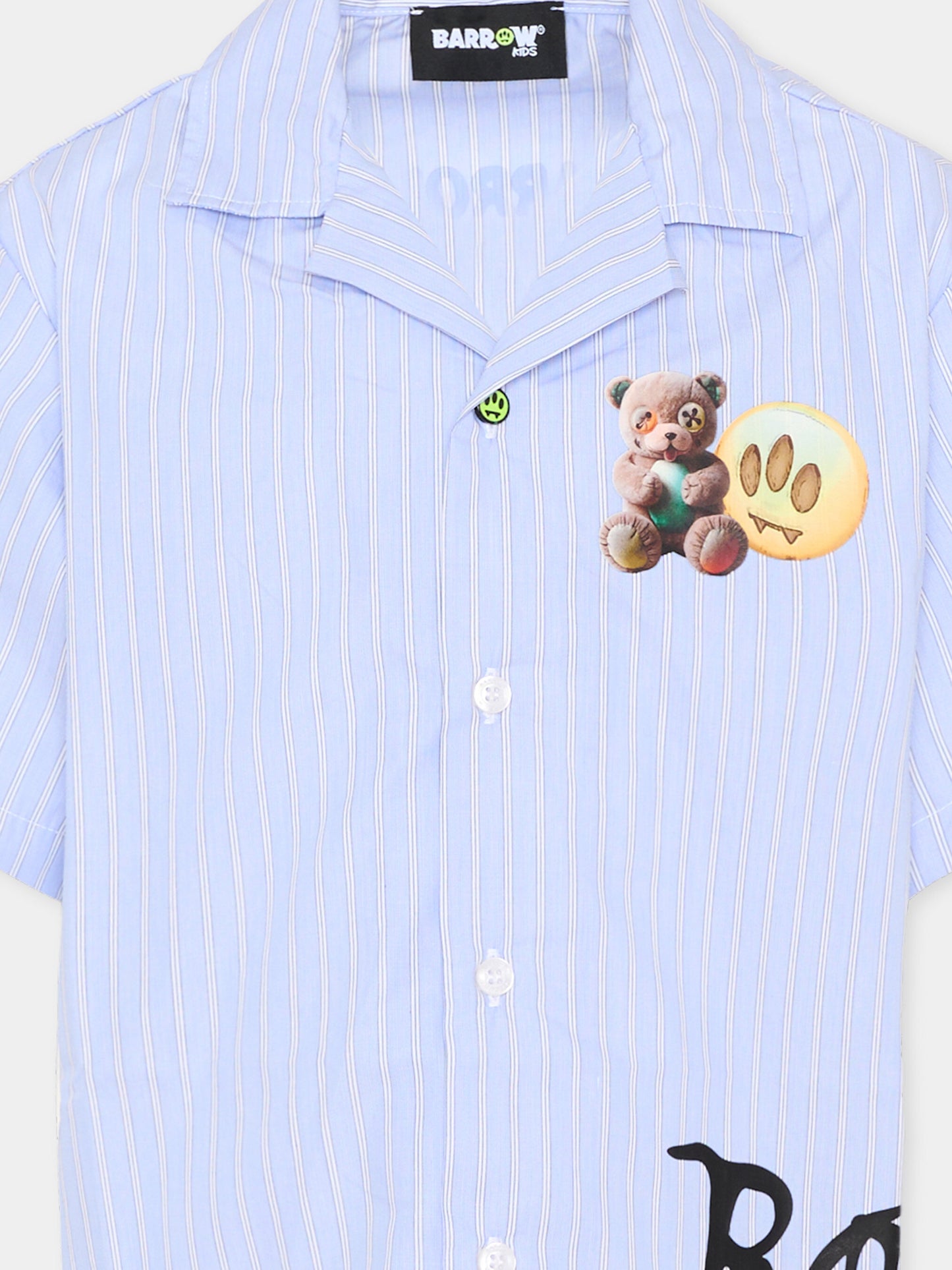 Camicia multicolor per bambino con logo,Barrow,S6BKJUSI051 140