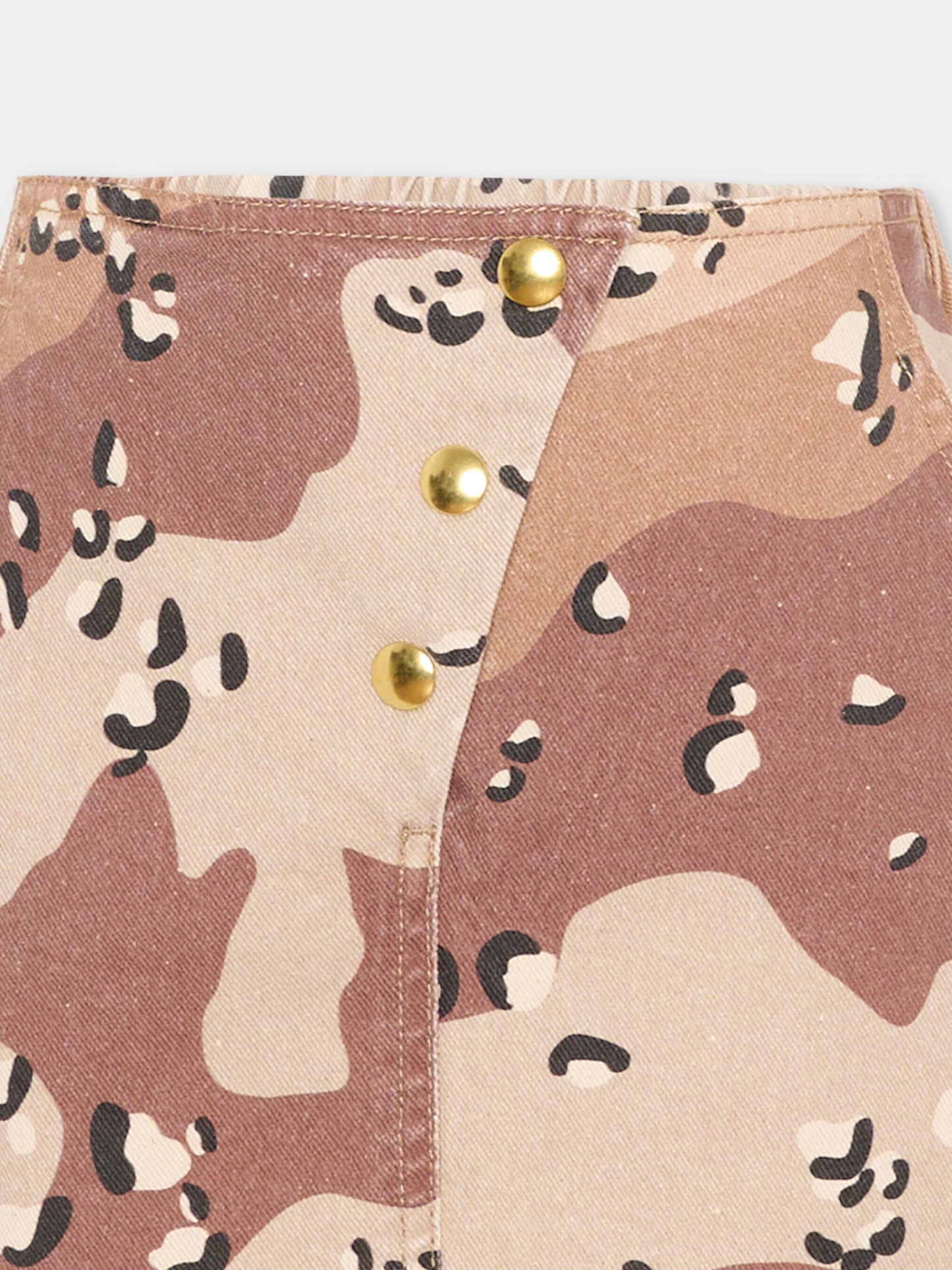 Gonna beige per bambina camouflage,Douuod Kids,DY7A81-Z3843 108MA