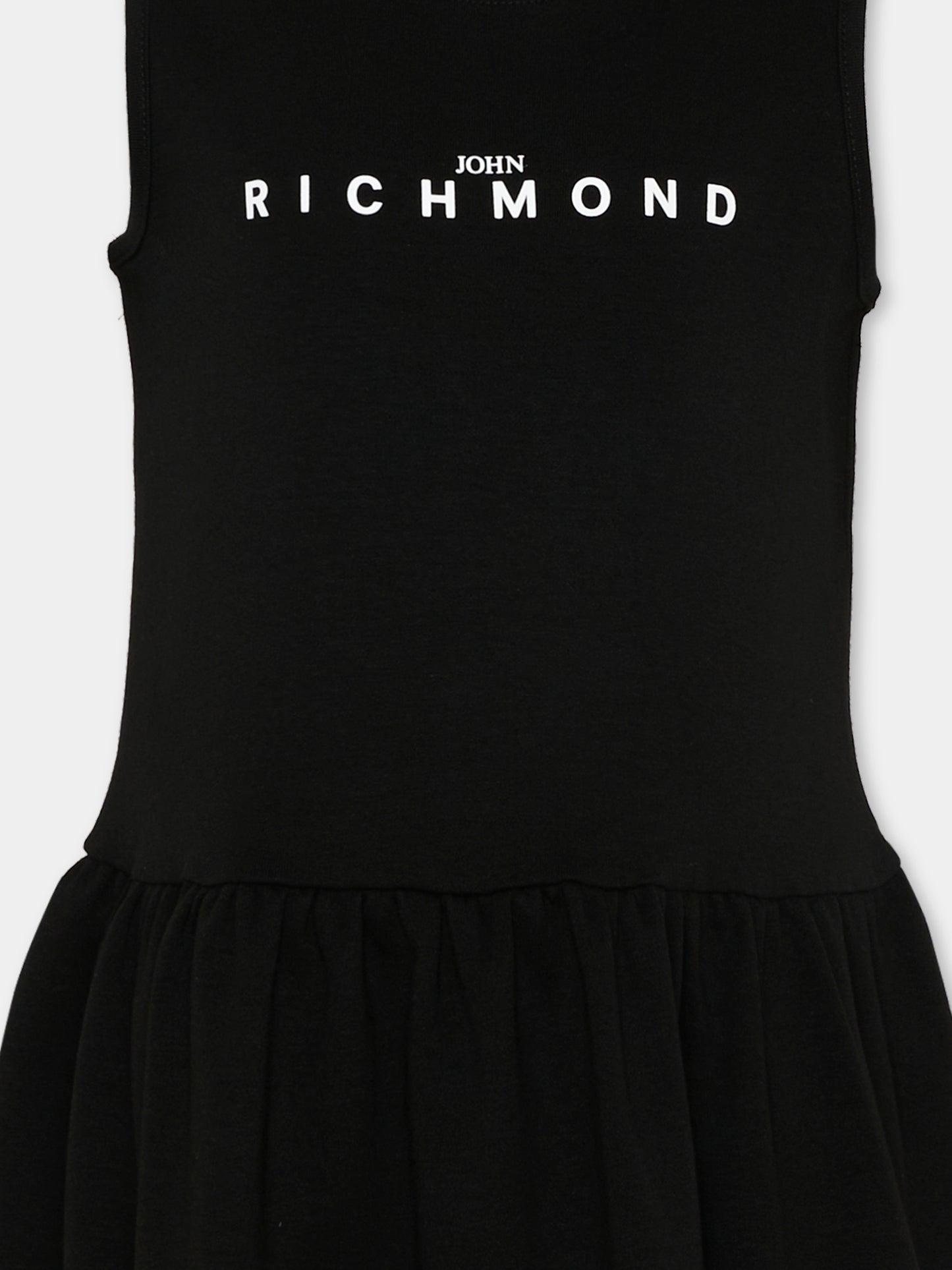 Vestito nero per bambina con logo,Richmond,RGP26033VE BLACK