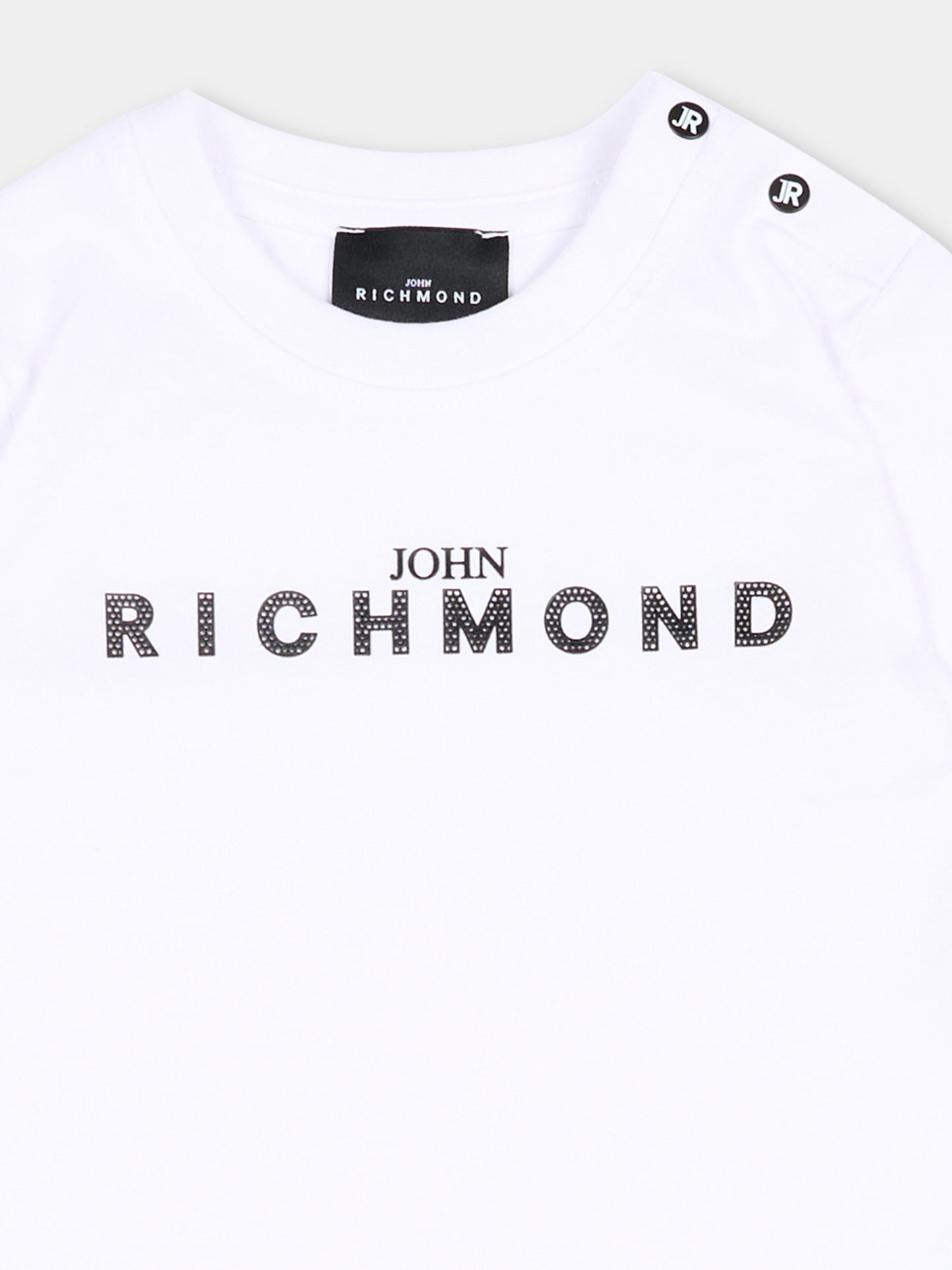 Completo sportivo bianco per neonato con logo,Richmond,RIP26006CJ WHITE