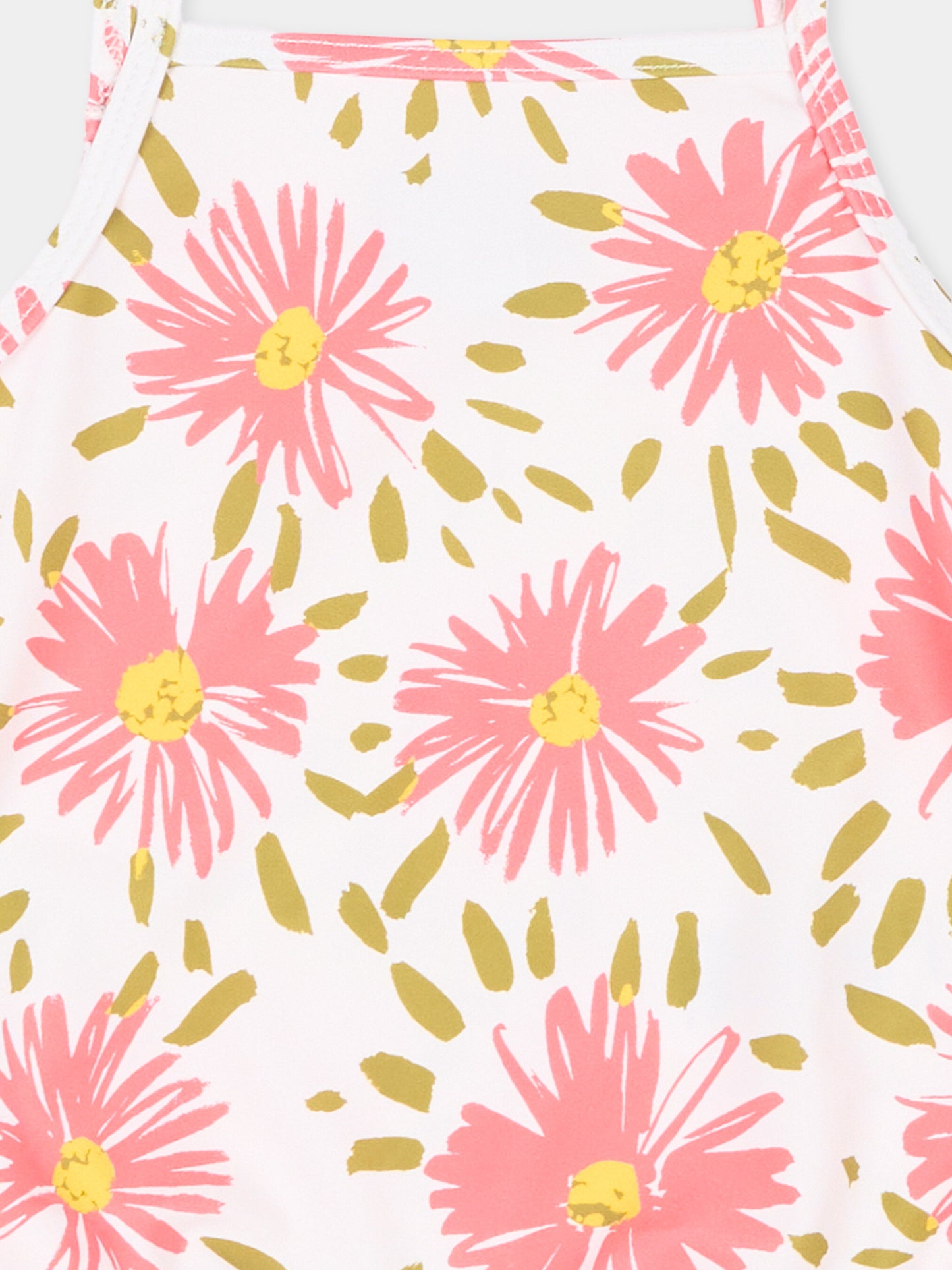 Costume intero multicolor per neonata floreale,Petit Bateau,A0FNQ MARSHMALLOW/MULTICO 01