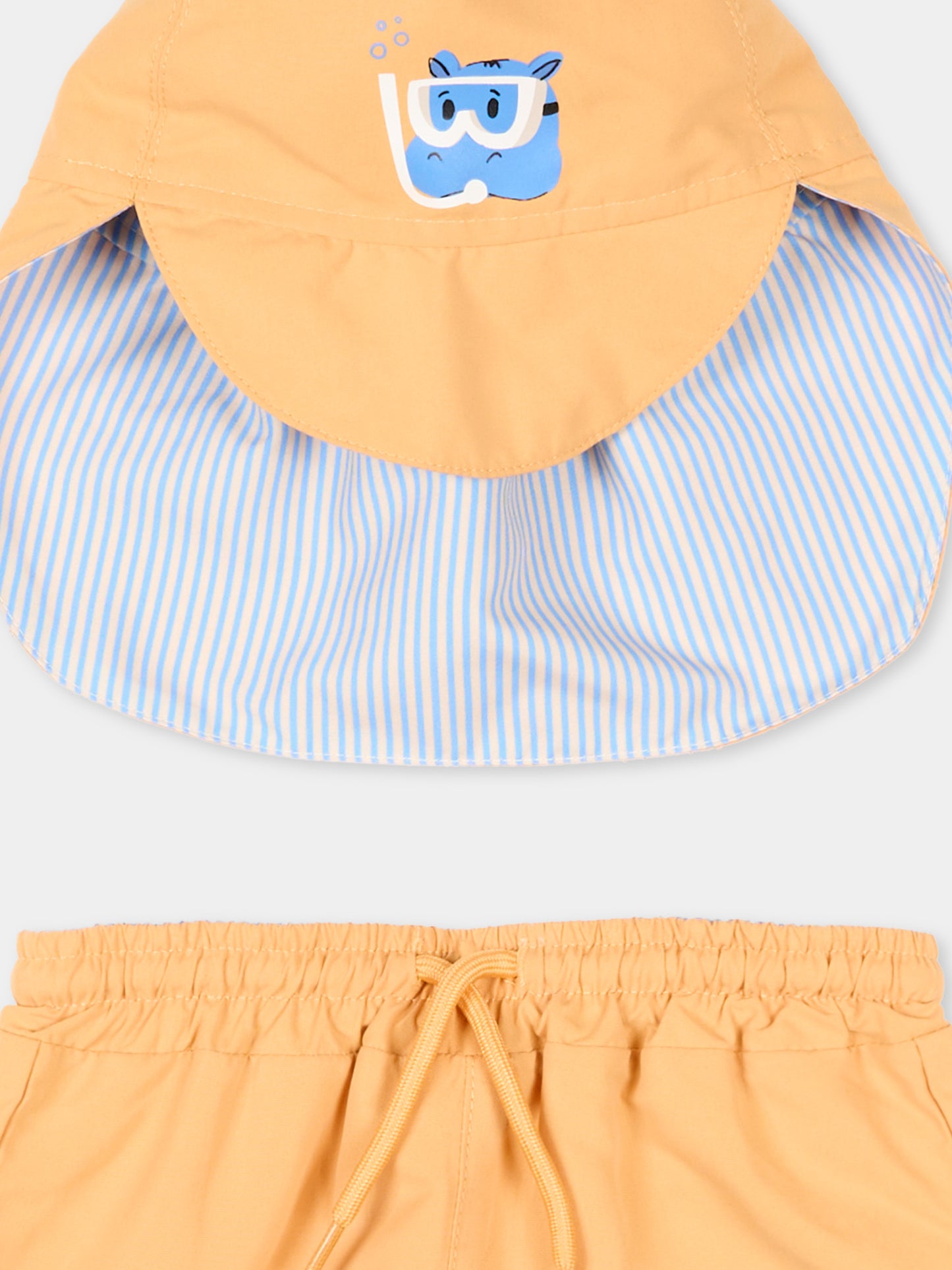 Boxer mare giallo per neonato con cappello,Mayoral,1662 019