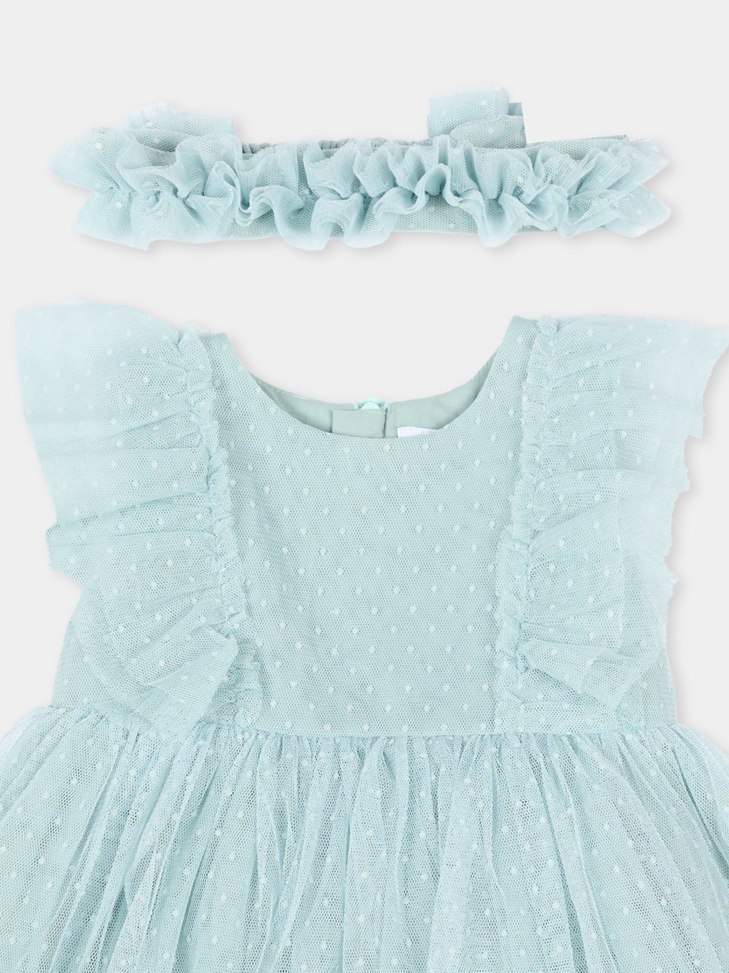 Abito elegante verde per neonata,Mayoral,1905 046