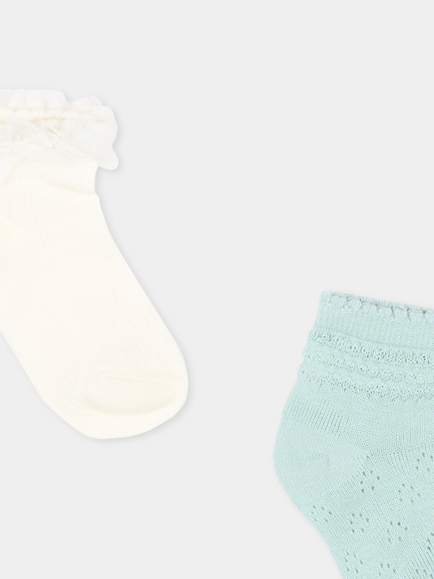 Calzini verde per neonata traforati,Mayoral,10140 037
