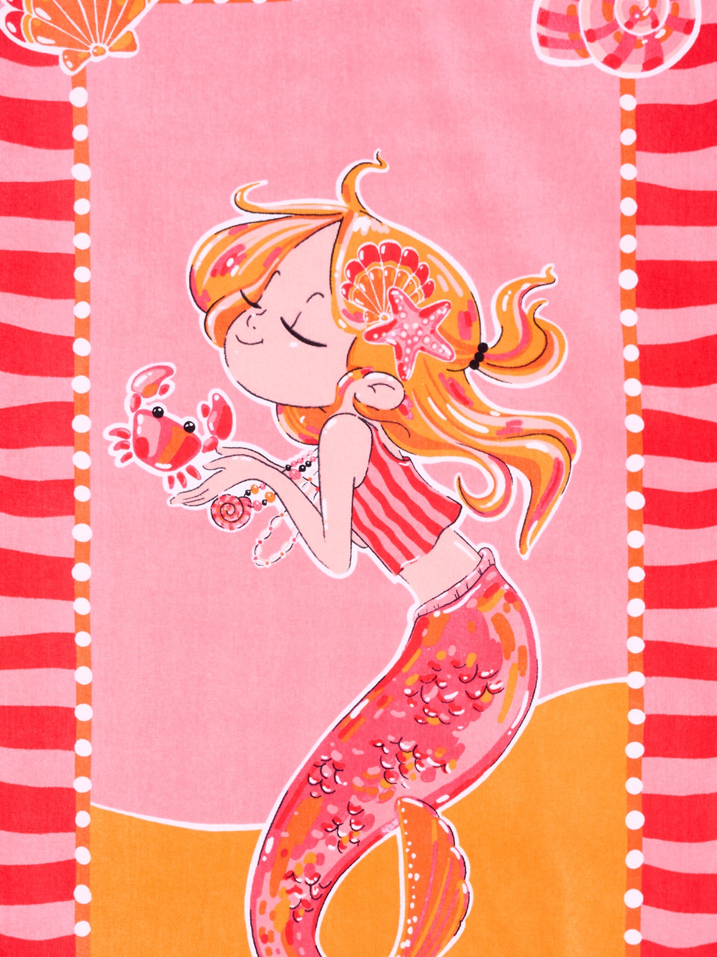 Telo mare rosa per bambina con sirena,Mayoral,10225 052