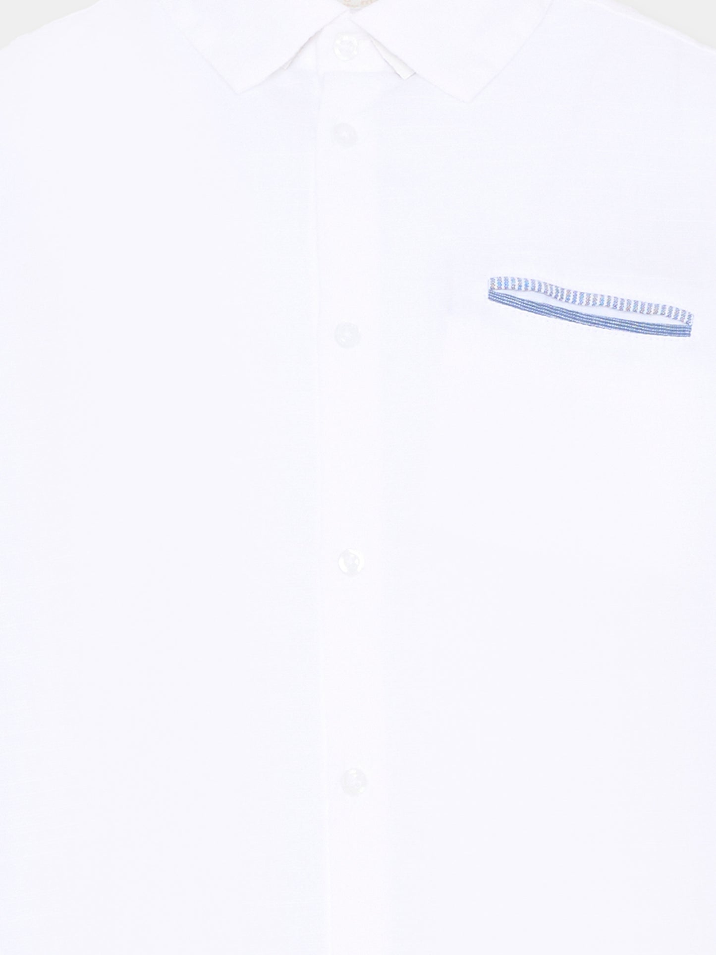 Camicia bianca per bambino con profilo righe,Mayoral,3117 076