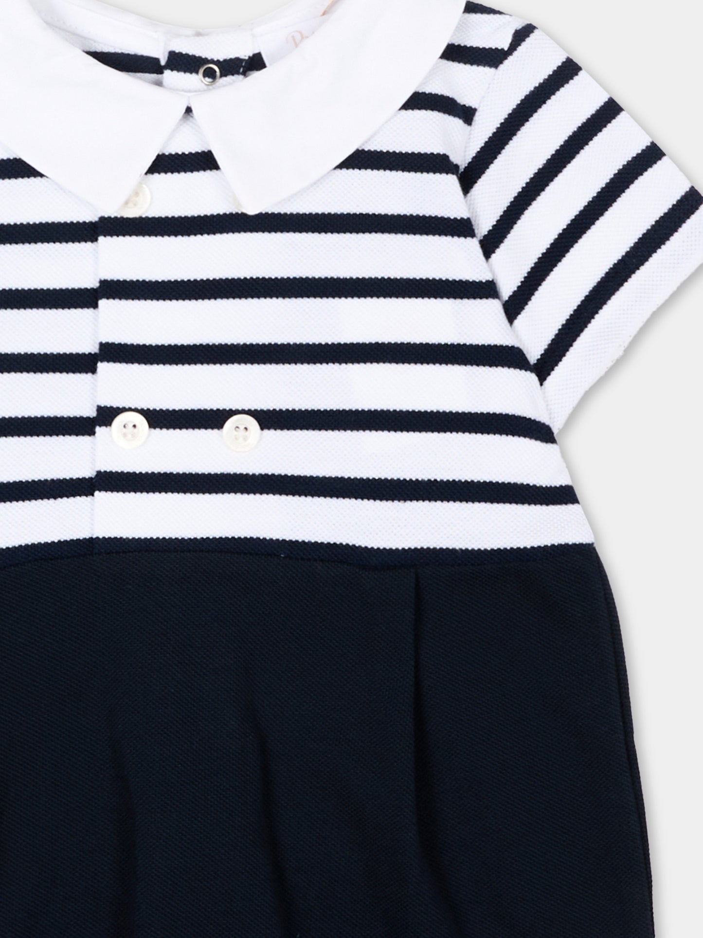 Tutina blu a righe per neonato,Patachou,PAP MC4233148 360