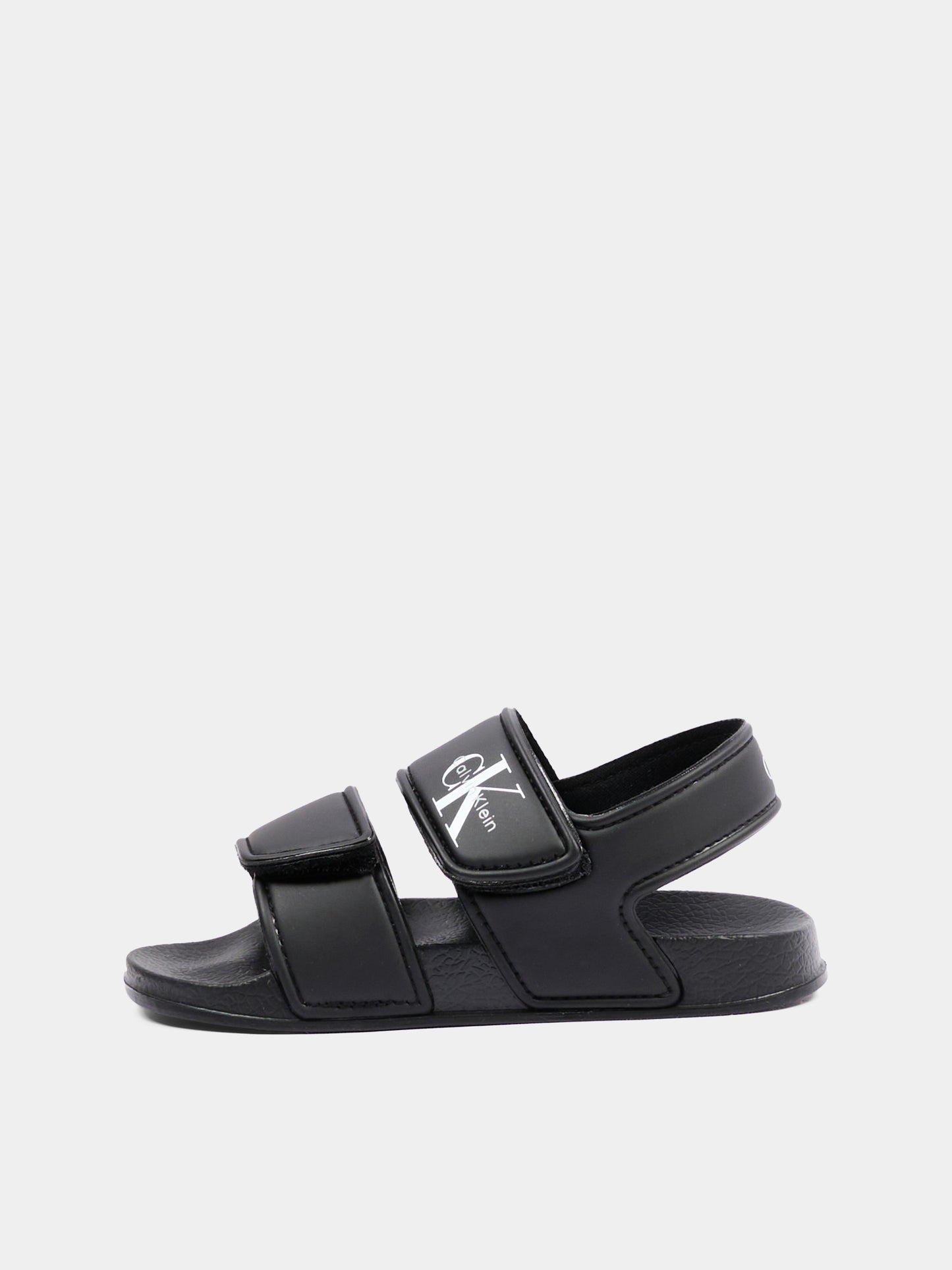 Sandali neri per bambini con logo,Calvin Klein Kids,V1XF 83330 1172999