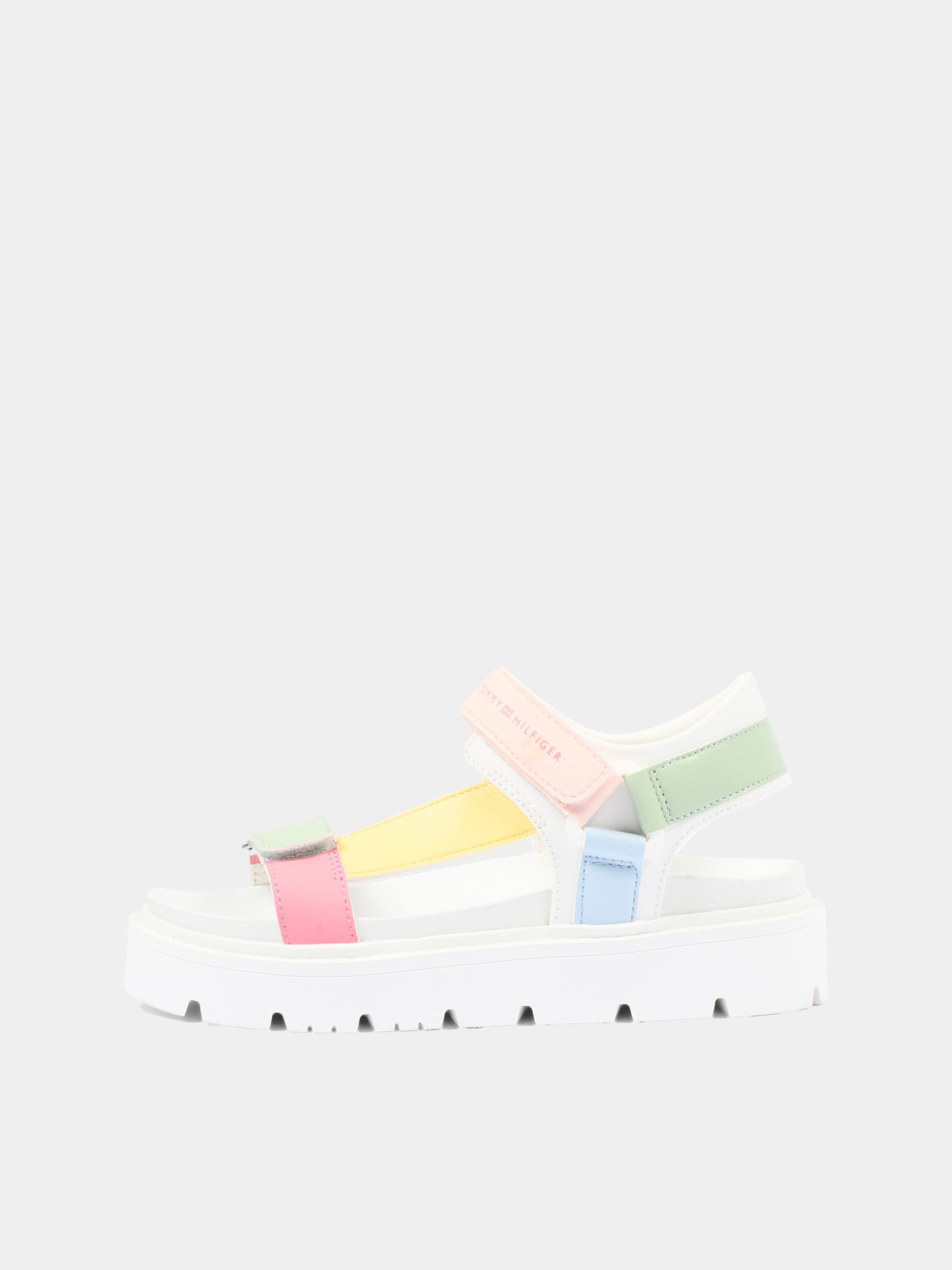 Sandali multicolor per bambina con logo,Tommy Hilfiger Junior,T3A2 34286 0326Y913